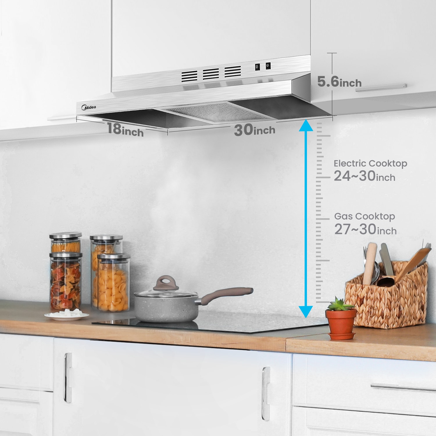 Midea MVU30W2AST Undercabinet-Range-Hoods - View #7