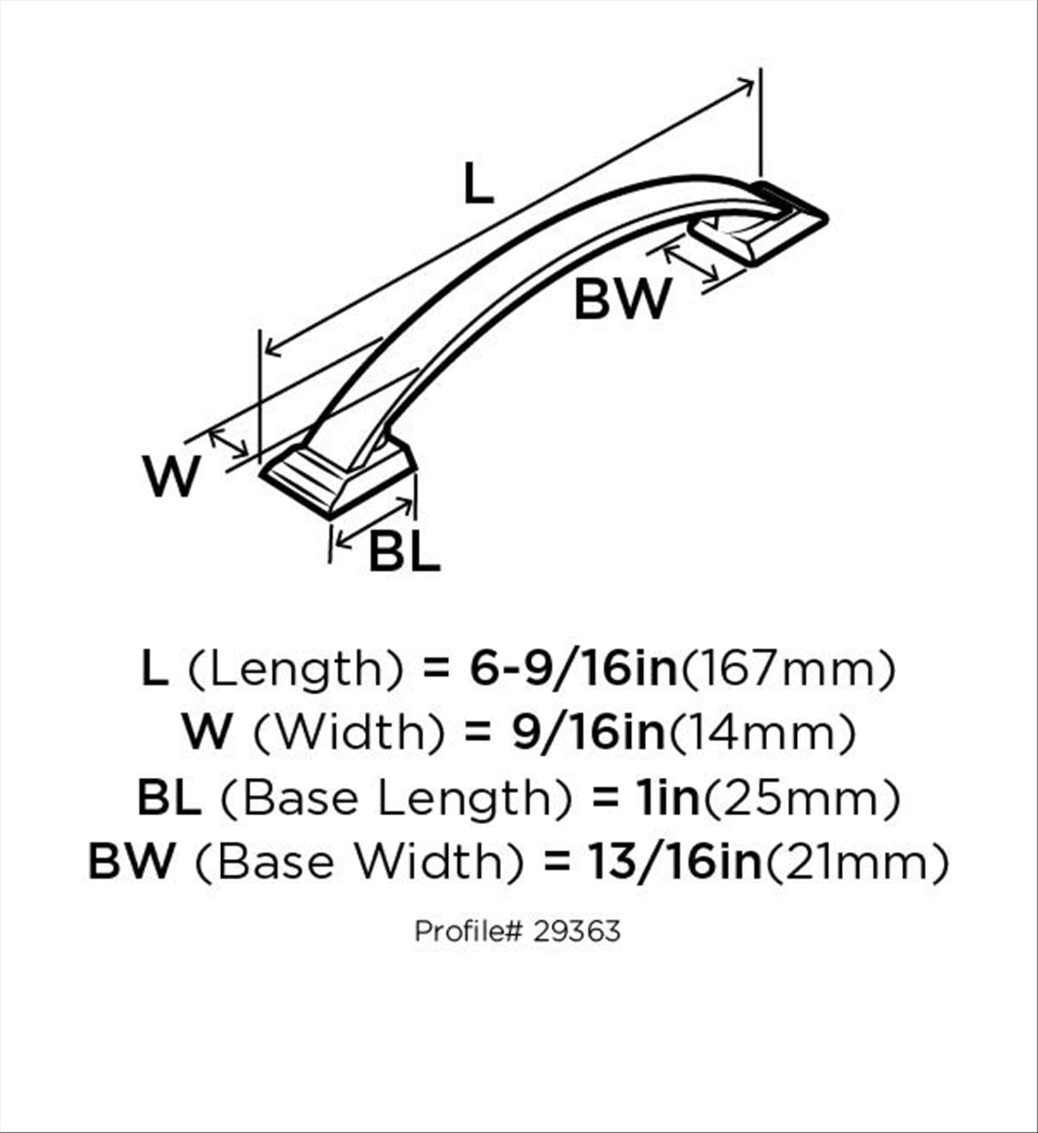 Amerock BP29363AS Cabinet-Pulls - View #8