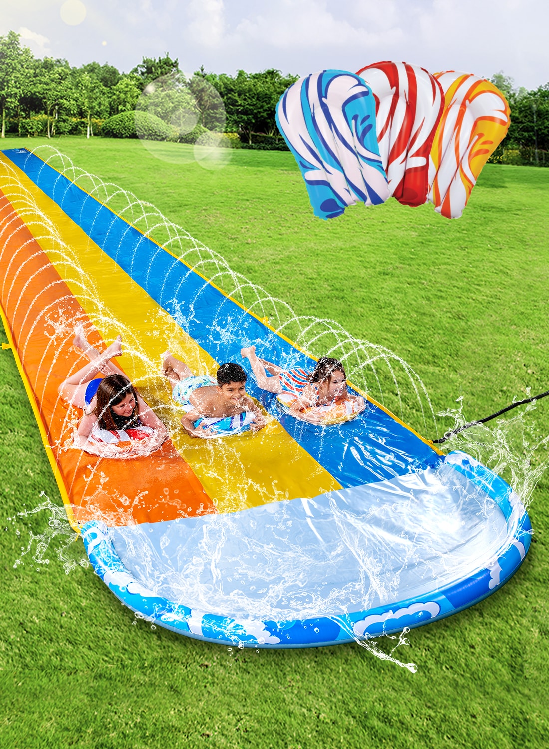 Joyfy 40824 14.8-Inches Plastic Inflatable water slide
