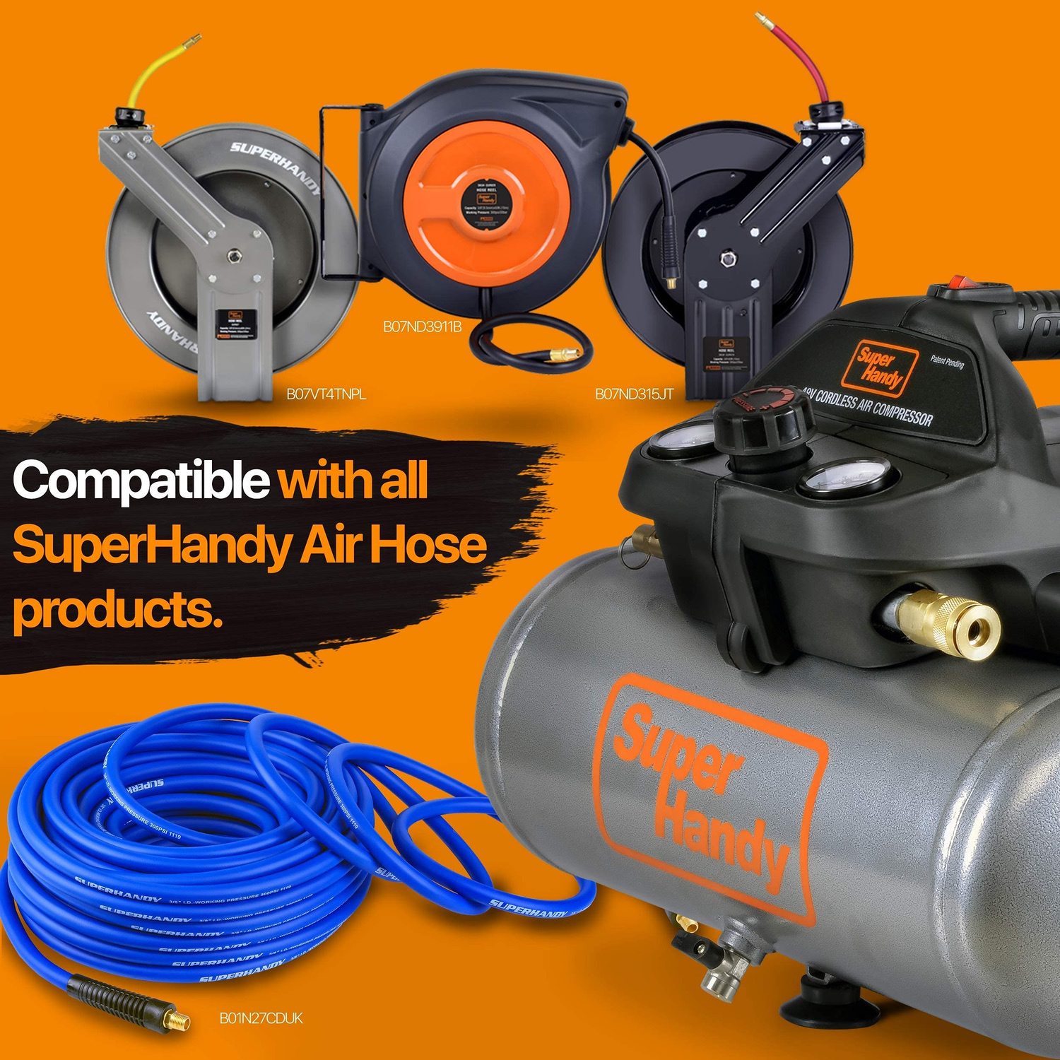 SuperHandy 2-Gal 135 PSI Cordless Air Compressor