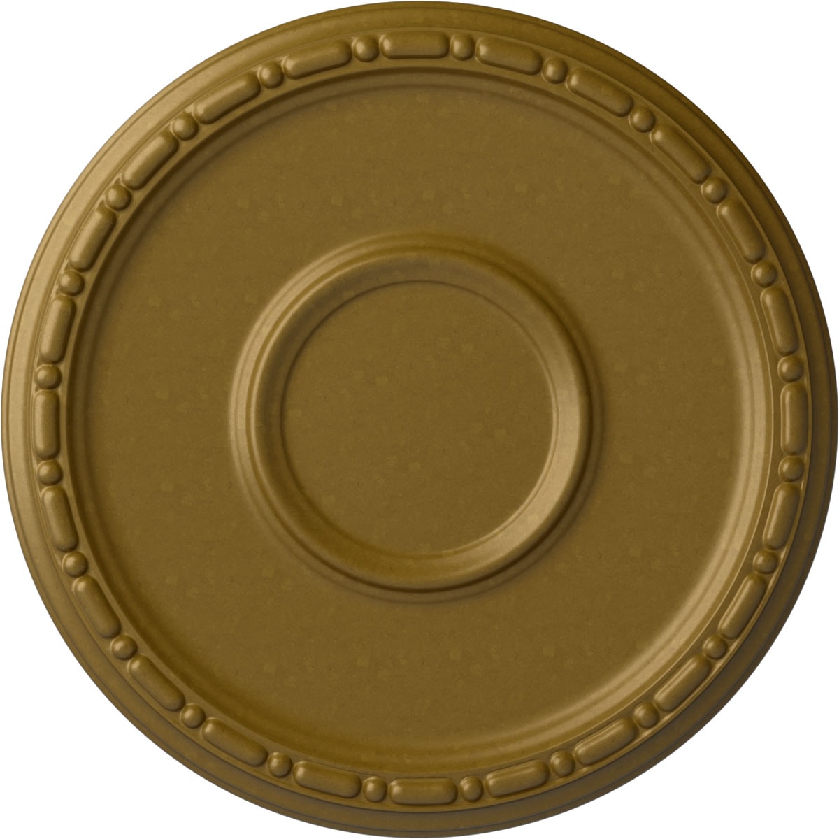 Ekena Millwork CM16MDGLS Medea 16.5-in W x 16.5-in L Painted Gold Polyurethane Whole Ceiling Medallion