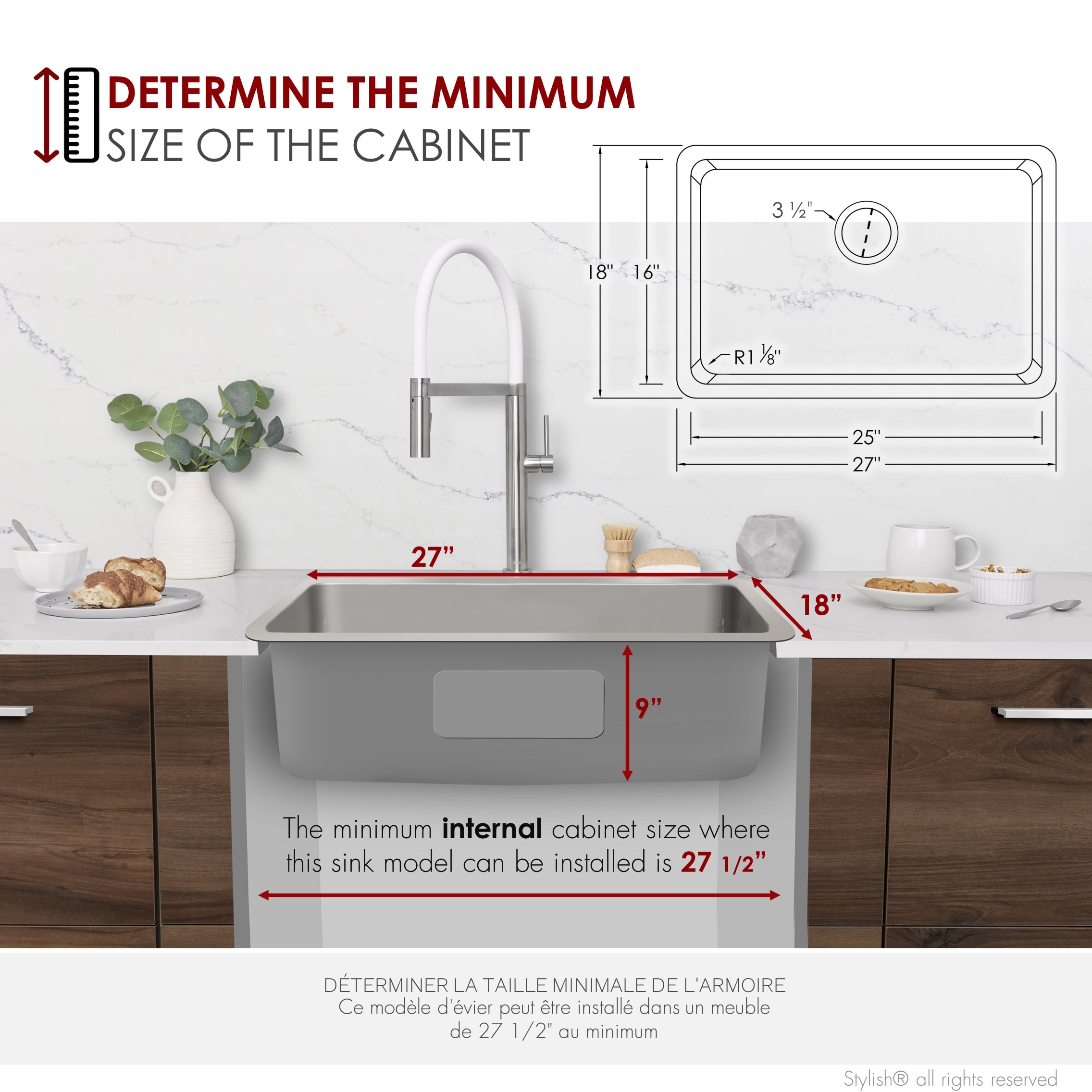 Stylish S-406T Kitchen-Sinks - View #11