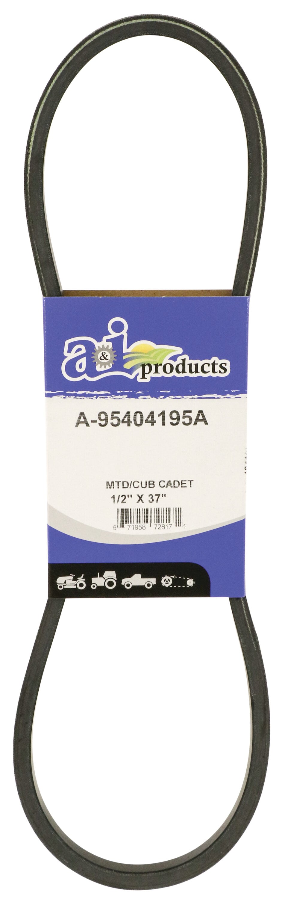 Sunbelt This is an aftermarket replacement Belt Auger Drive for MTD/ Cub Cadet/ White Troy-Bilt equipment measures 1/2 x 37 and replaces OEM part number 95404195A.