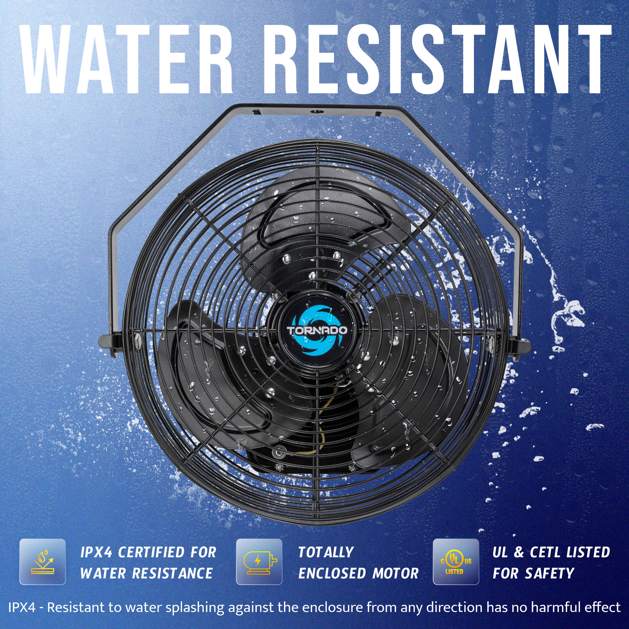 Tornado Fans HI-FAN-12HVWM-WR-1P Wall-Mounted-Fans - View #3