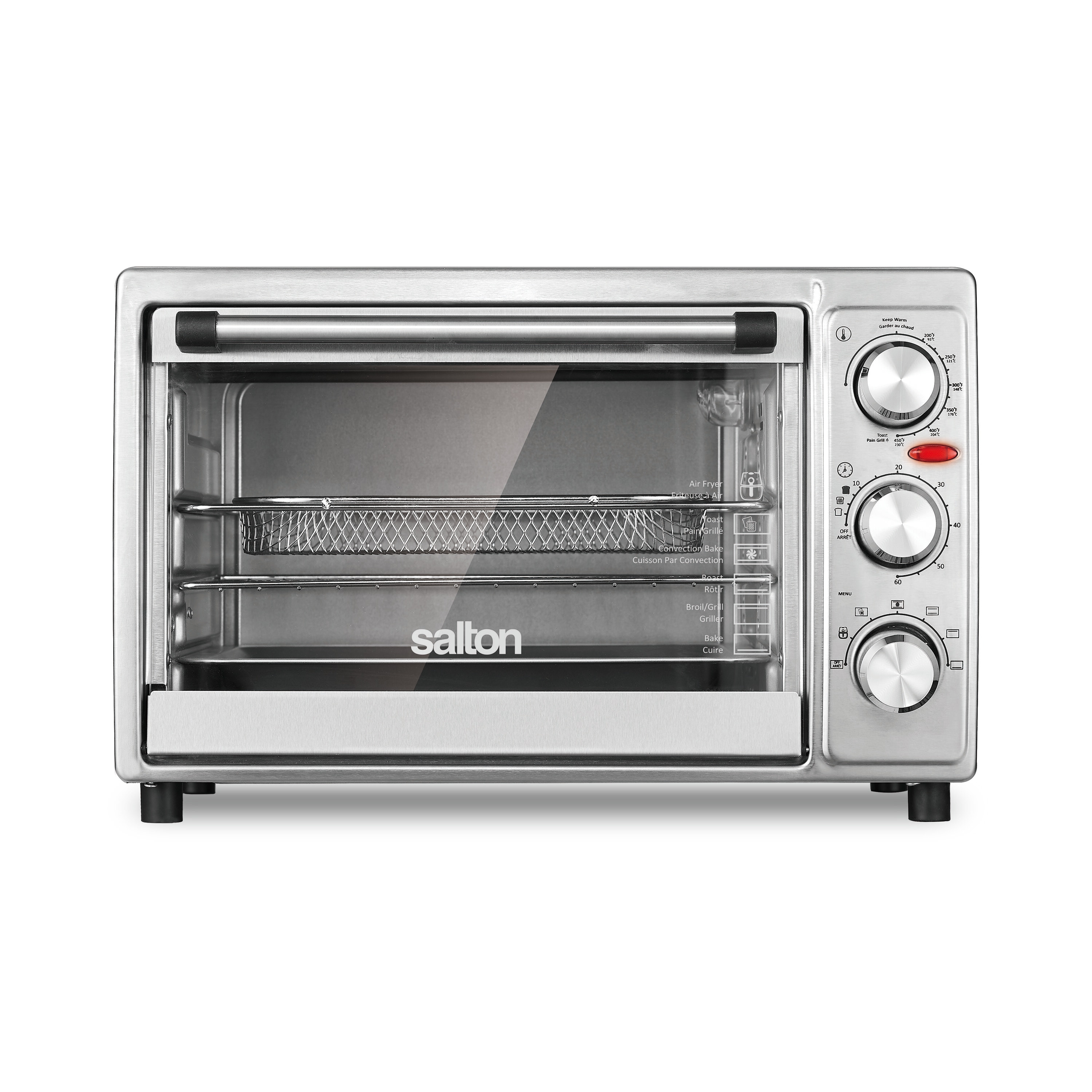 Galanz 26 qt. 1800-Watt Stainless Steel 6-Slice with Air Fry