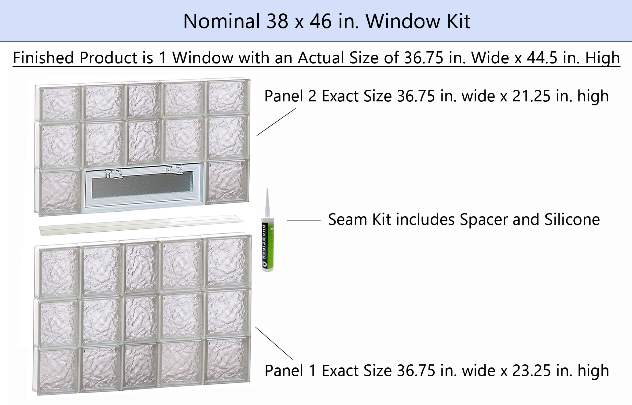 REDI2SET V3846IS Glass-Block-Windows - View #2