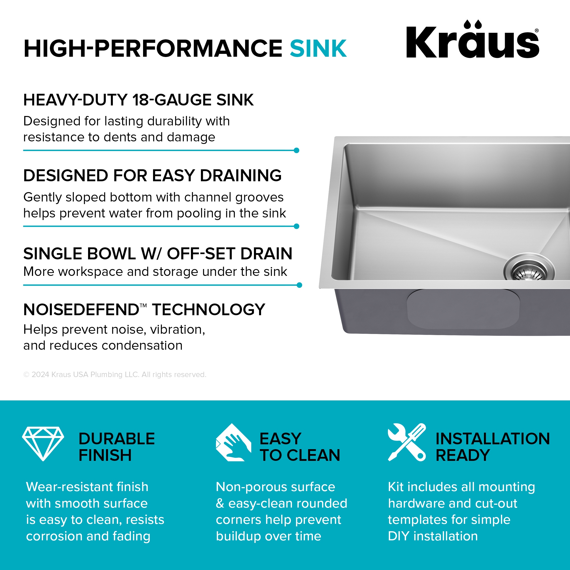 Kraus KHU641-25 Kitchen-Sinks - View #12