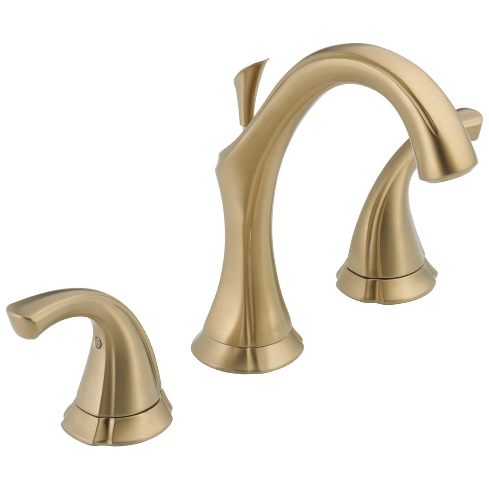 Delta Addison Champagne Bronze 2 Handle Widespread WaterSense Bathroom   00679260 