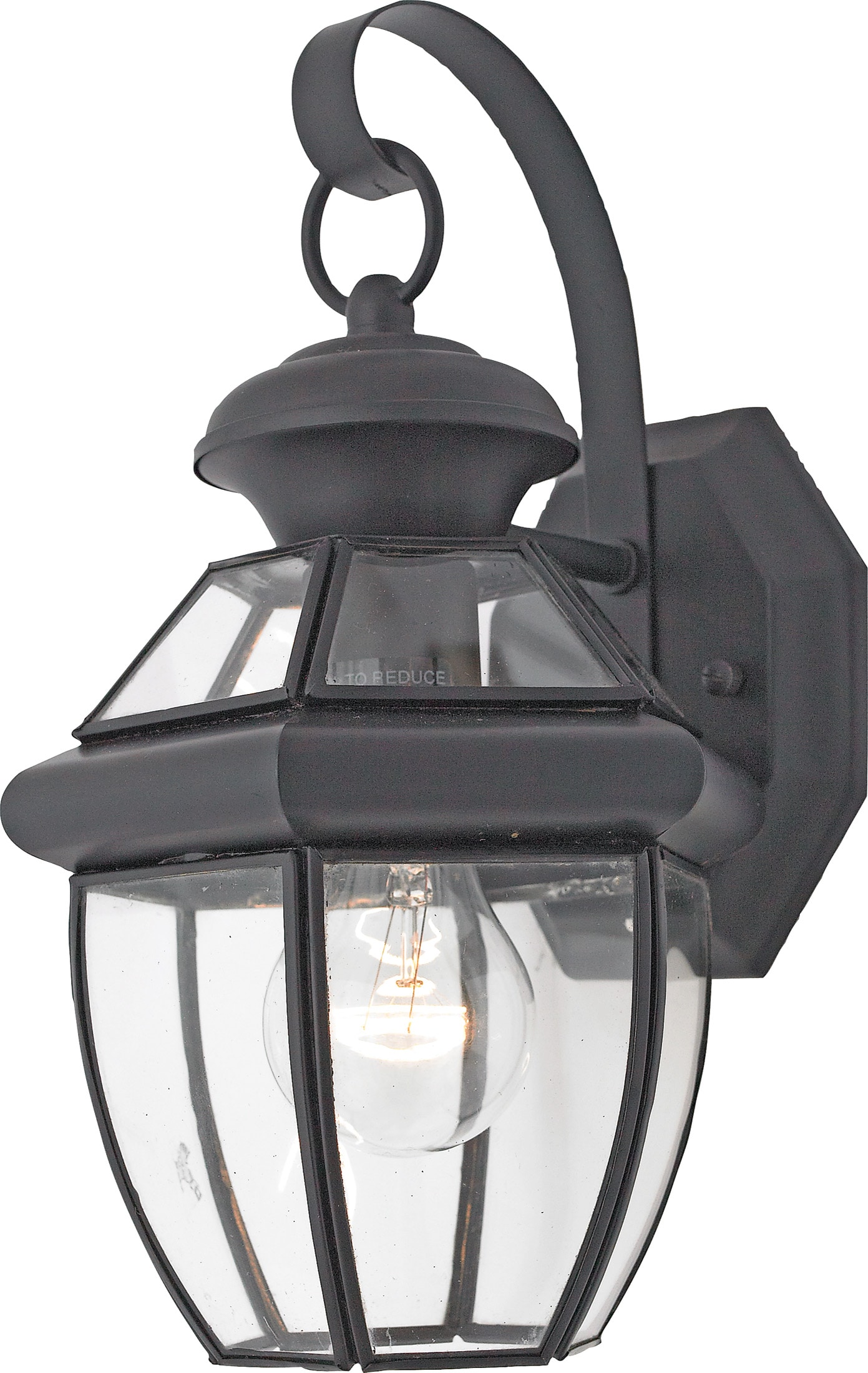 Quoizel NY8315K Newbury 1 -Light 11.5-in H Matte Black Hardwired Outdoor Wall Light