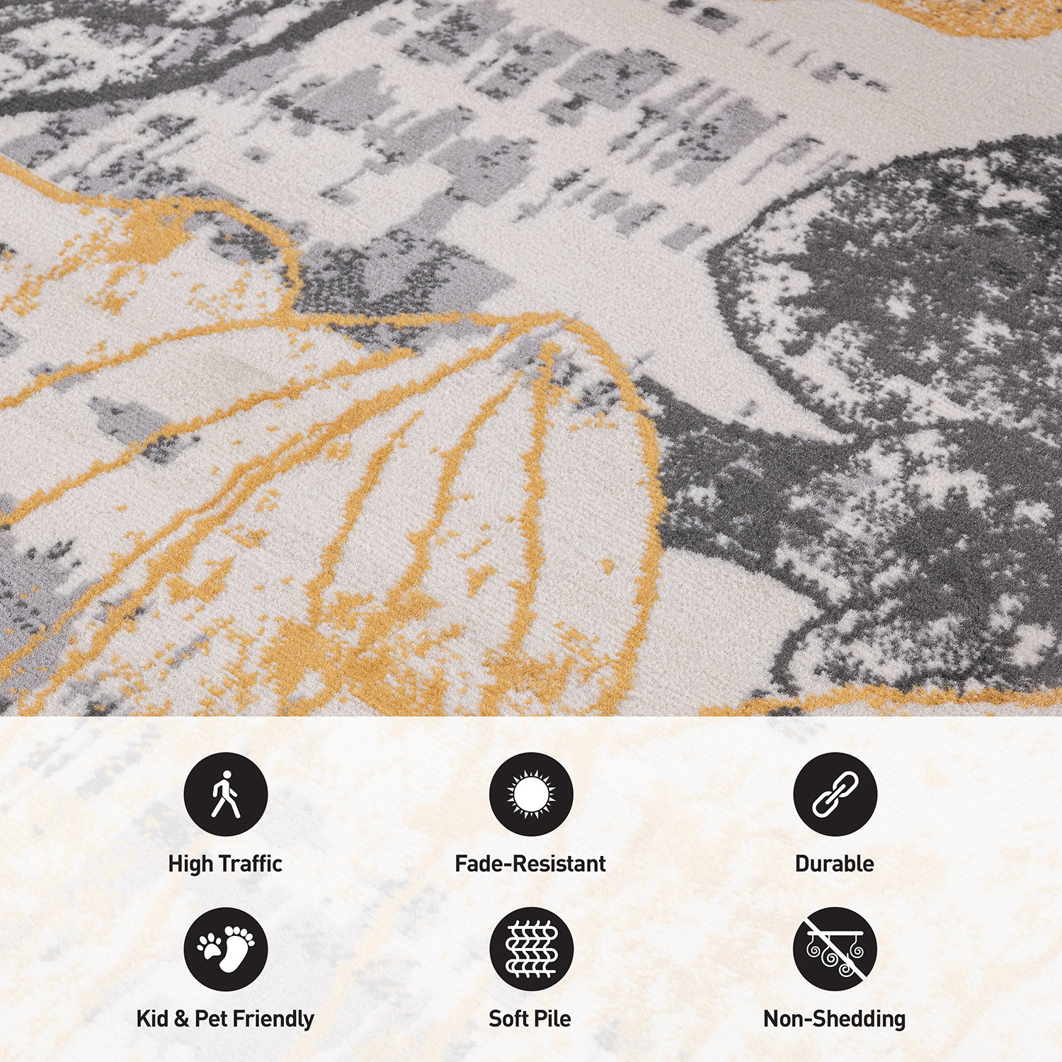 World Rug Gallery 2088YELLOW5X7 rugs - View #4