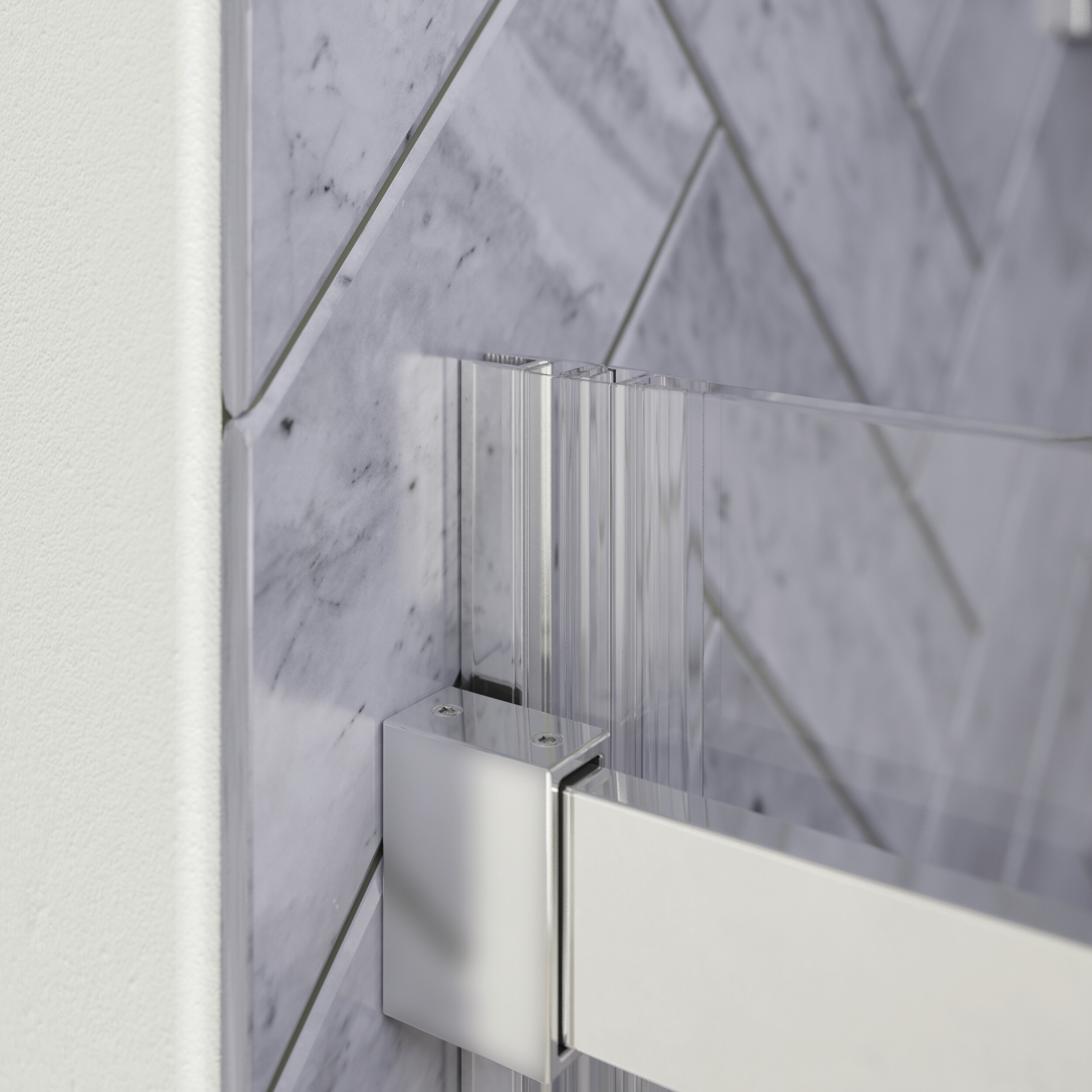 Delta Commix 54in to 60in x 78in Single Frameless Sliding Polished