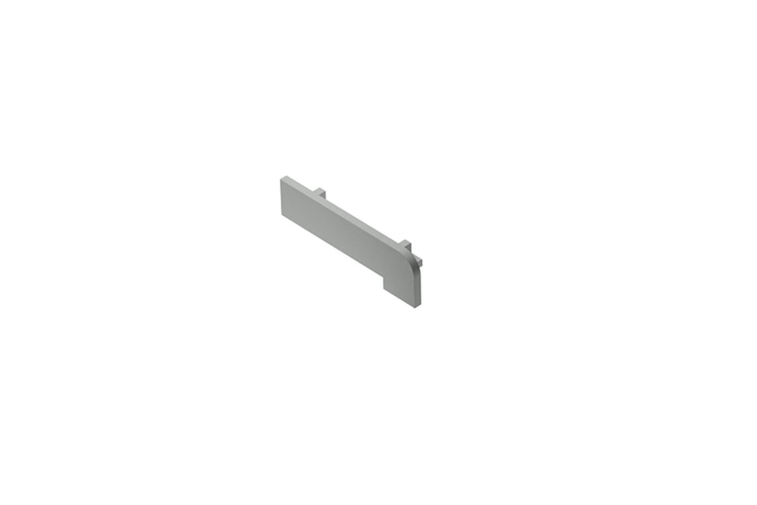 Schluter Systems E/TV42HG Trep-V 0.468-in W x 1.656-in L Light grey PVC End caps Tile Edge Trim