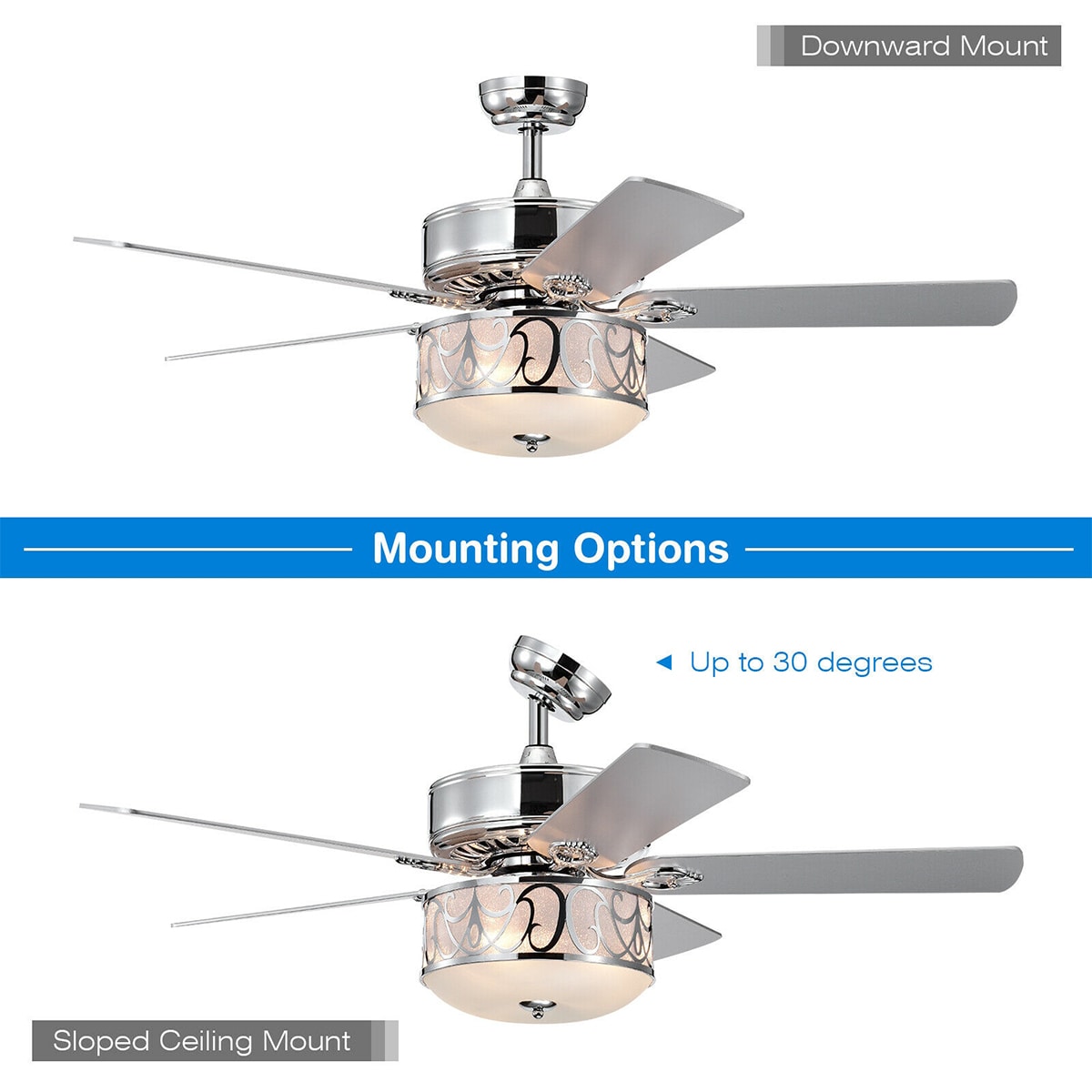 WELLFOR DFJ10021US-SL Ceiling-Fans - View #4
