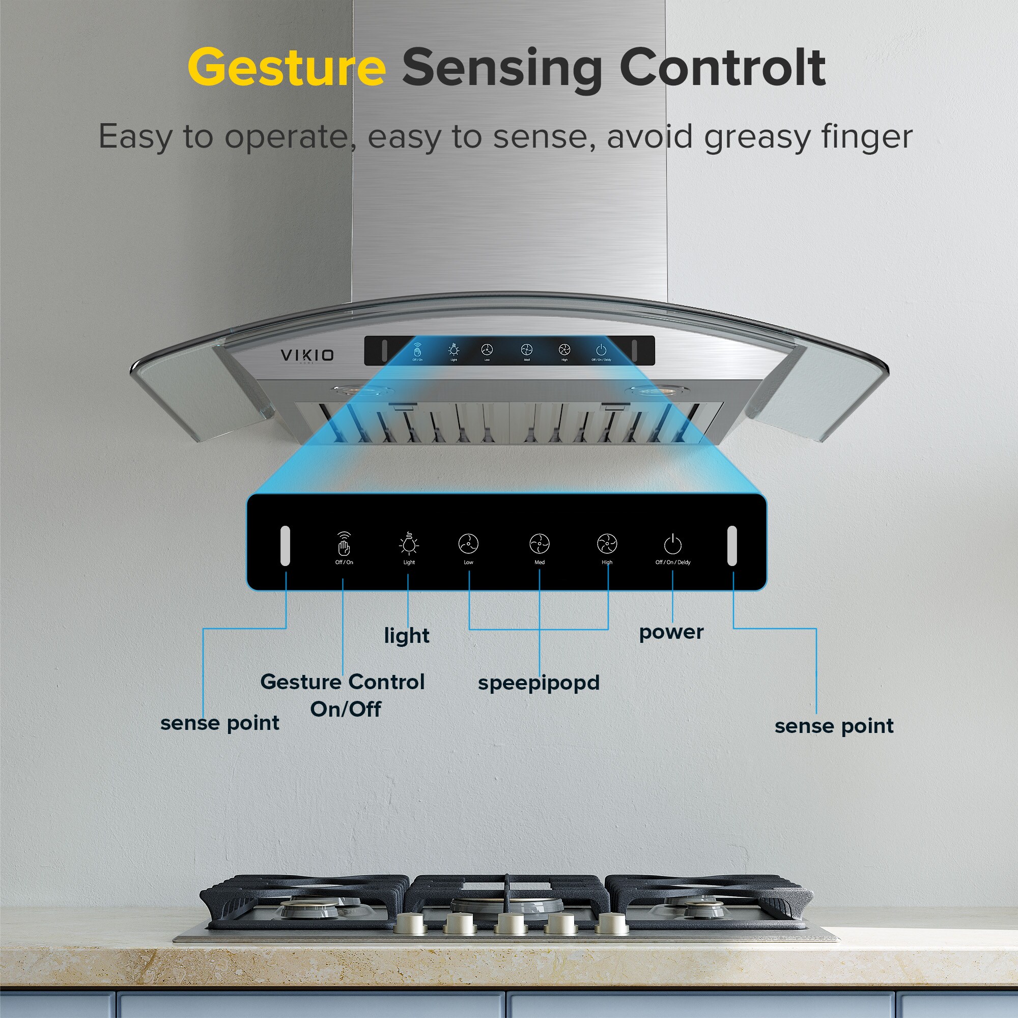 VIKIO VIKP0336 Wall-Mounted-Range-Hoods - View #9