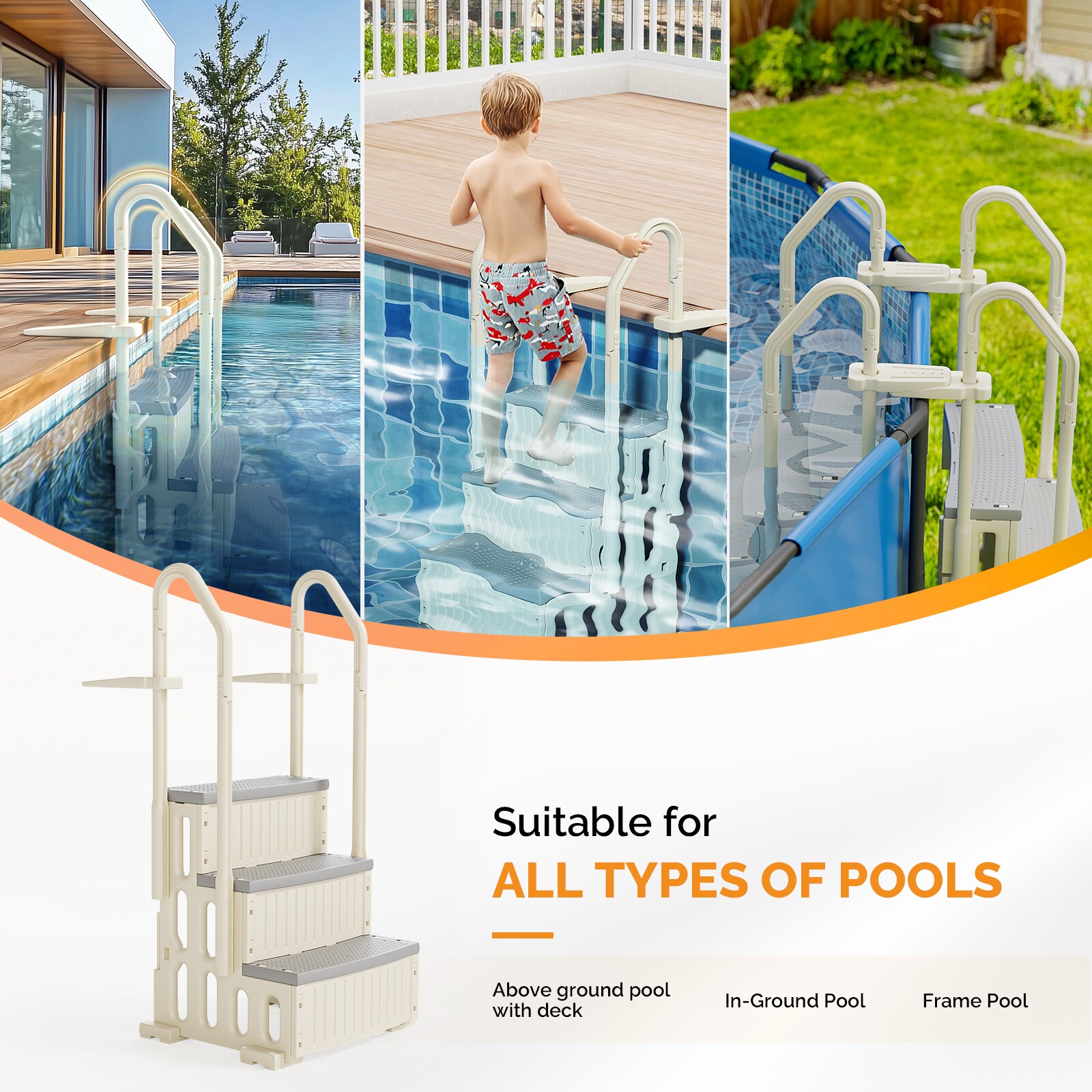 Outopee LO1G58000602 Above-Ground-Pool-Lad-Steps - View #7