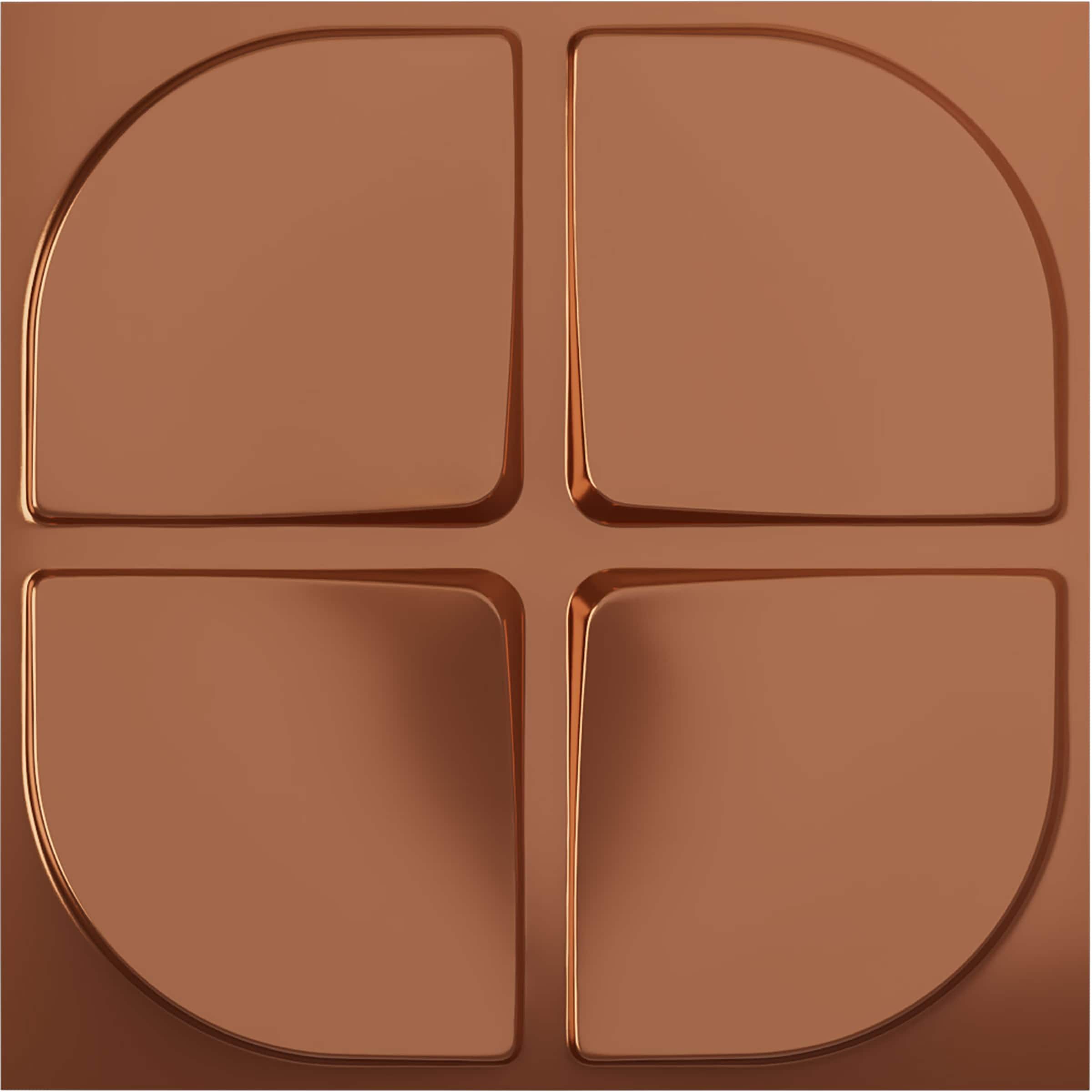 Ekena Millwork WP20X20FRBCO 19-5/8-in x 19-5/8-in Embossed Paintable/Stainable Copper PVC Geometric Wall Panel ( 2.67-sq ft )