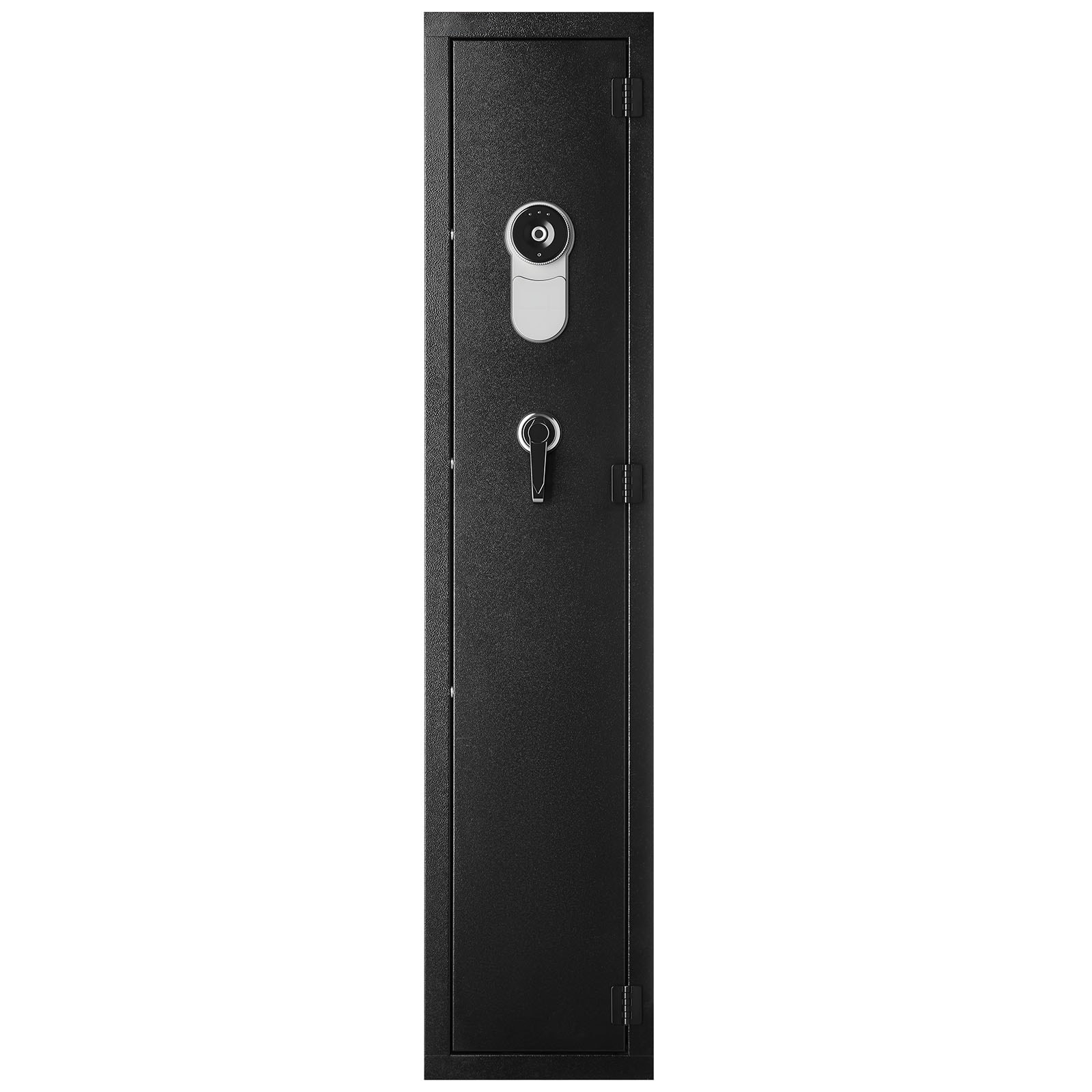 VEVOR Gun Safe Heavy Duty Cold-Rolled Steel Rifle Cabinet with Fingerprint and Key Large Long Gun Cabinet with Magazine and LED Adjustable Racks for Rifles Pistols Shotgun(Assembly Required) #SCZQBXXCZLB116266V9