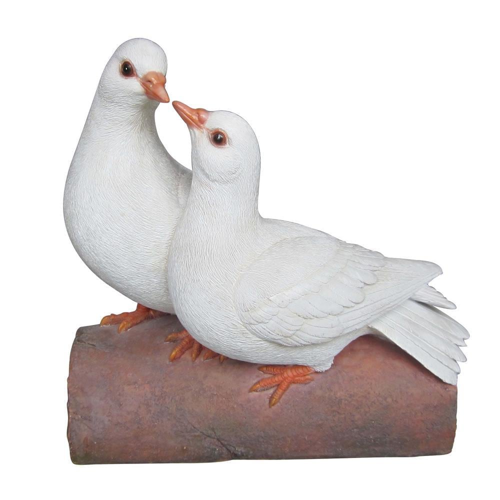 Hi-Line Gift 87987 8.5-Inches H x 5.5-Inches W White Animal Garden Statue