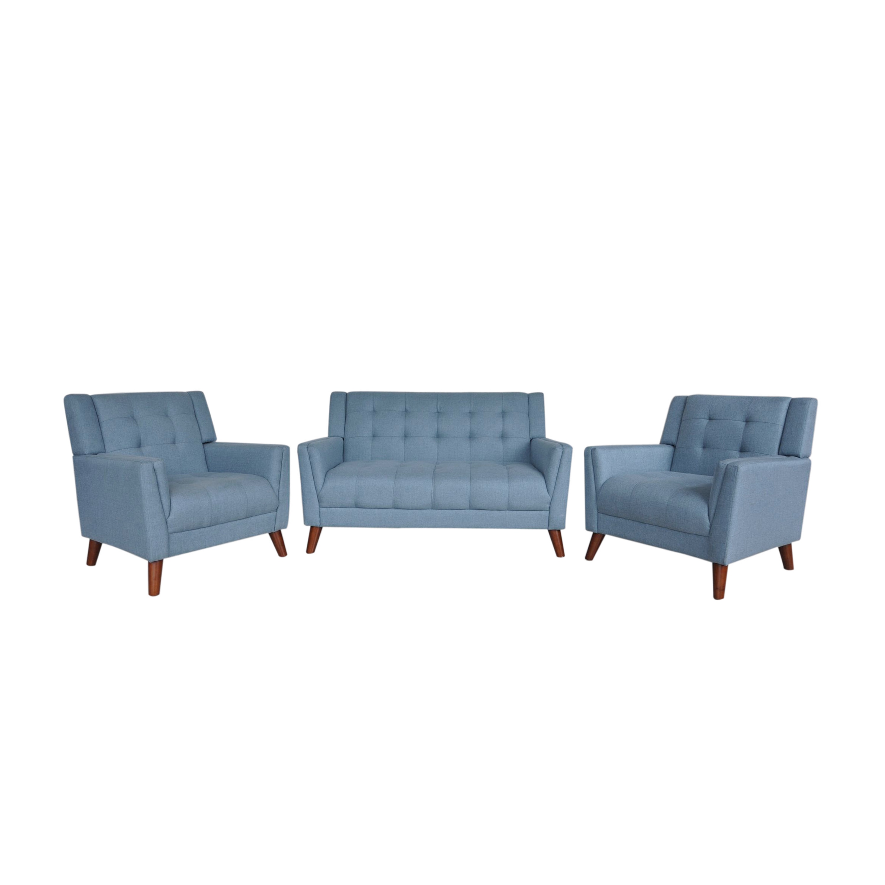 Best Selling Home Decor 305575 45-Inches Modern Blue Loveseat