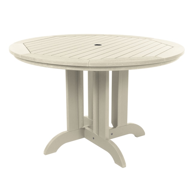 Highwood Round Outdoor Dining Table 48, 48 Inch Round Folding Table Lowe Street