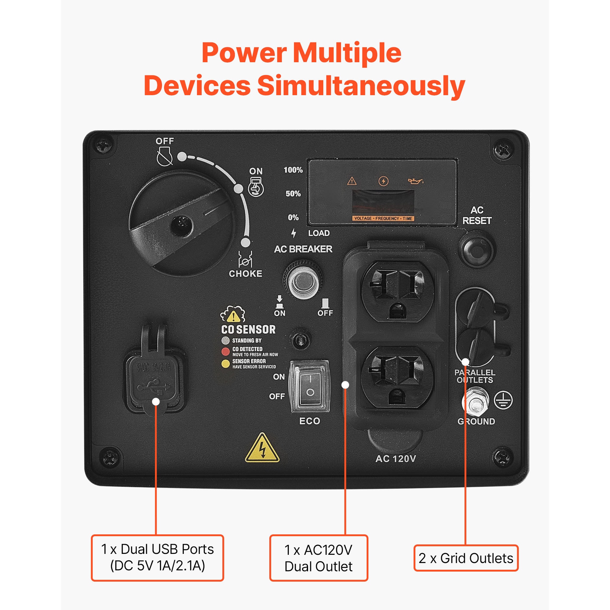 VEVOR SCBCGBPFDJJY19295V5 Inverter-Generators - View #5