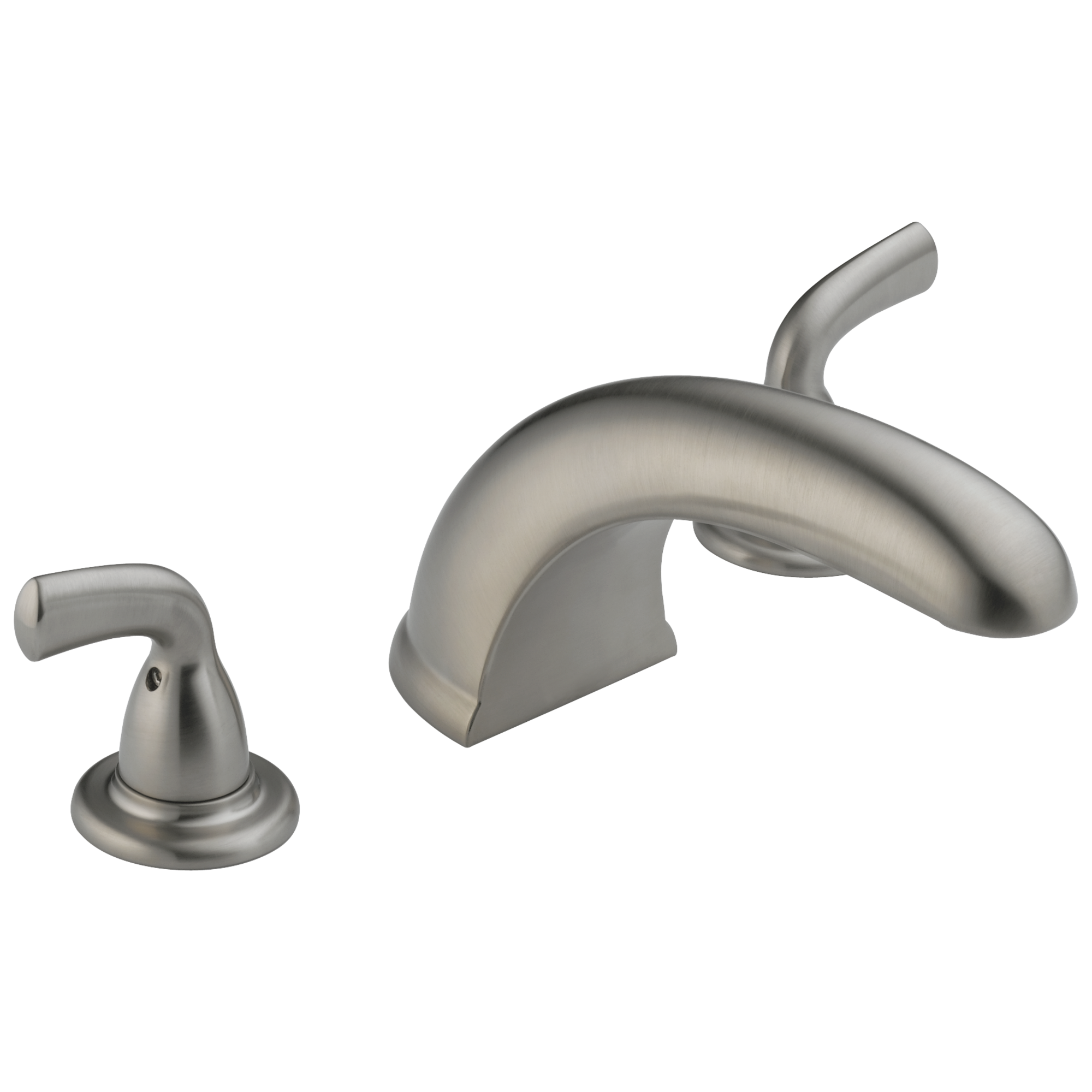 Delta BT2710-SS Classic Stainless 2-handle Deck-mount Roman Low-arc Bathtub Faucet