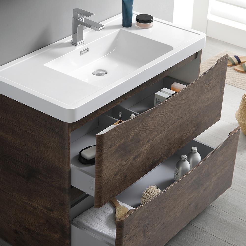 Fresca FCB9140RW-I Bath-Vanity-Combo - View #12