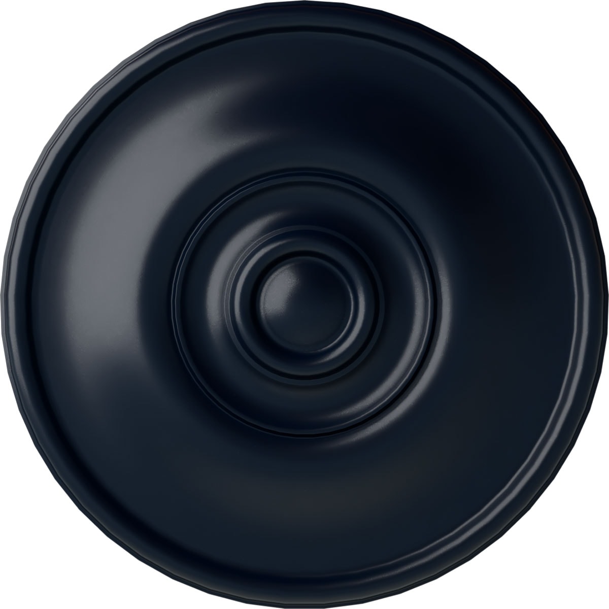 Ekena Millwork CM12JEMDF Jefferson 11.75-in W x 11.75-in L Painted Midnight Dream Polyurethane Whole Ceiling Medallion
