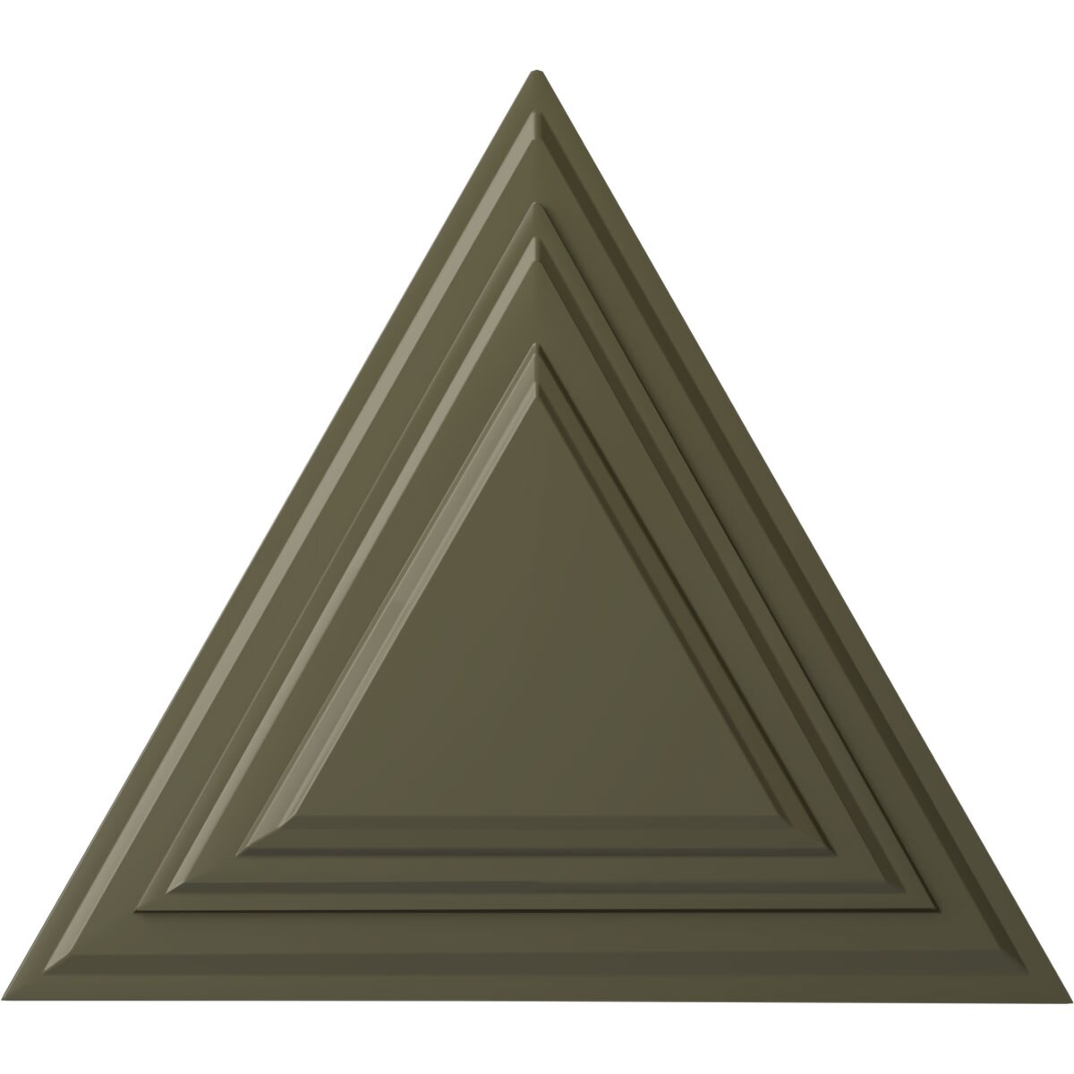 Ekena Millwork CM19TGPTF Triangle 19-in W x 16.625-in L Painted Turtle Polyurethane Ceiling Medallion
