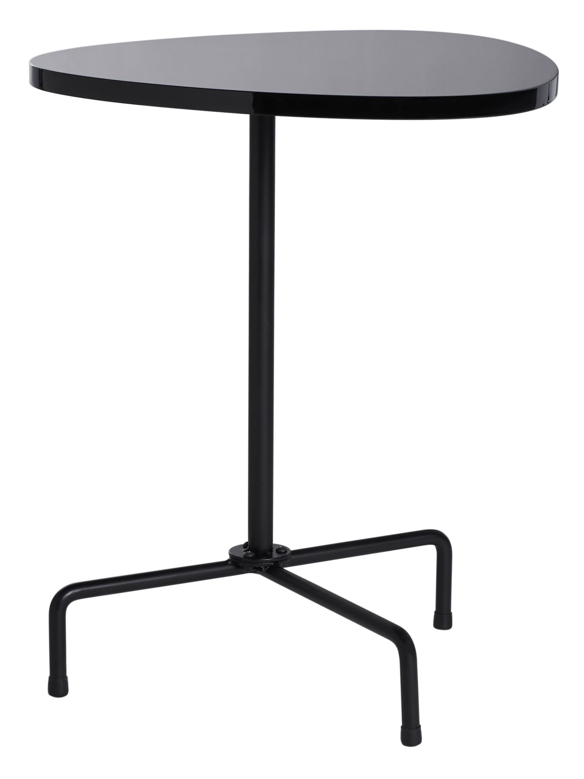 Safavieh ACC4207B Berlin 17.3-in W x 21.6-in H Black Lacquer/Black Wood Triangle Casual End Table Assembly Required