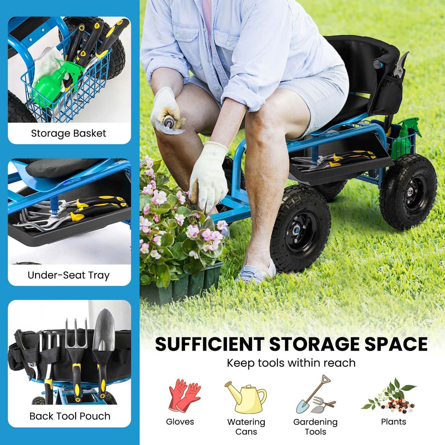 Costway CSHY005259 Yard-Carts - View #6
