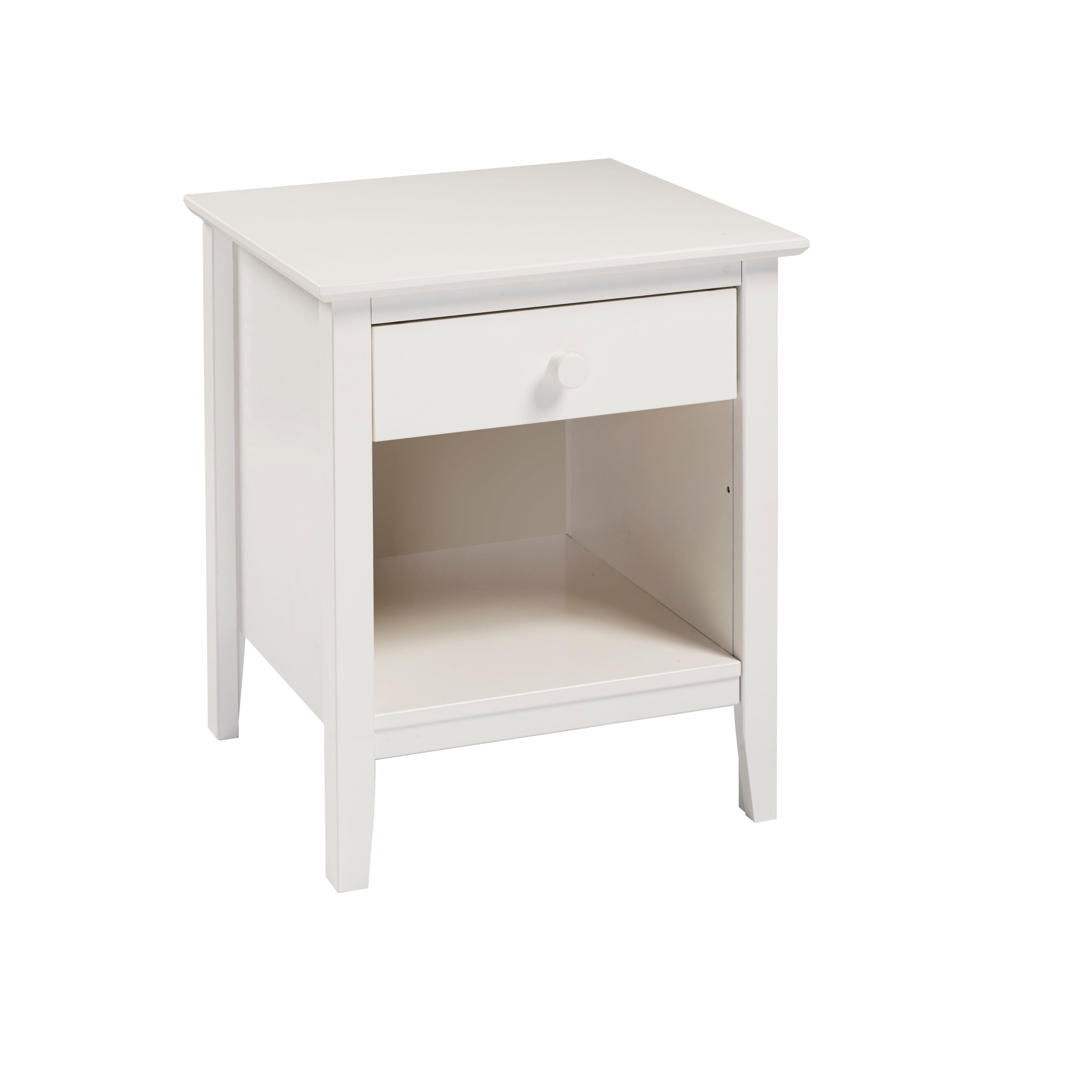 Alaterre Furniture AJSP01WH Simplicity White Pine Nightstand