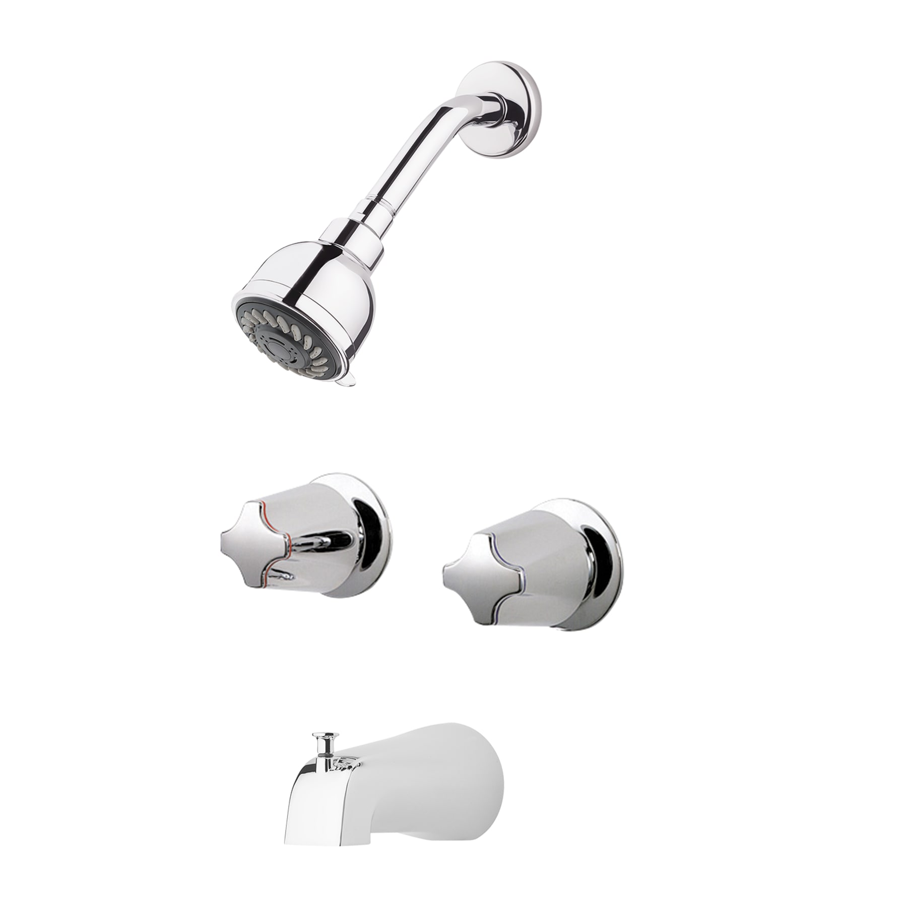 Pfister Pfister 03 Series Chrome 2-handle Multi-function Round Bathtub ...