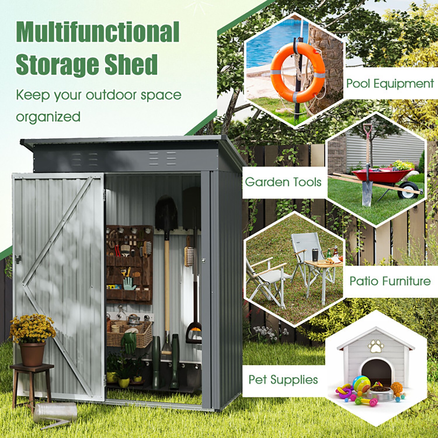 GZMR GR-GT48GR Metal-Storage-Buildings-Sheds - View #7