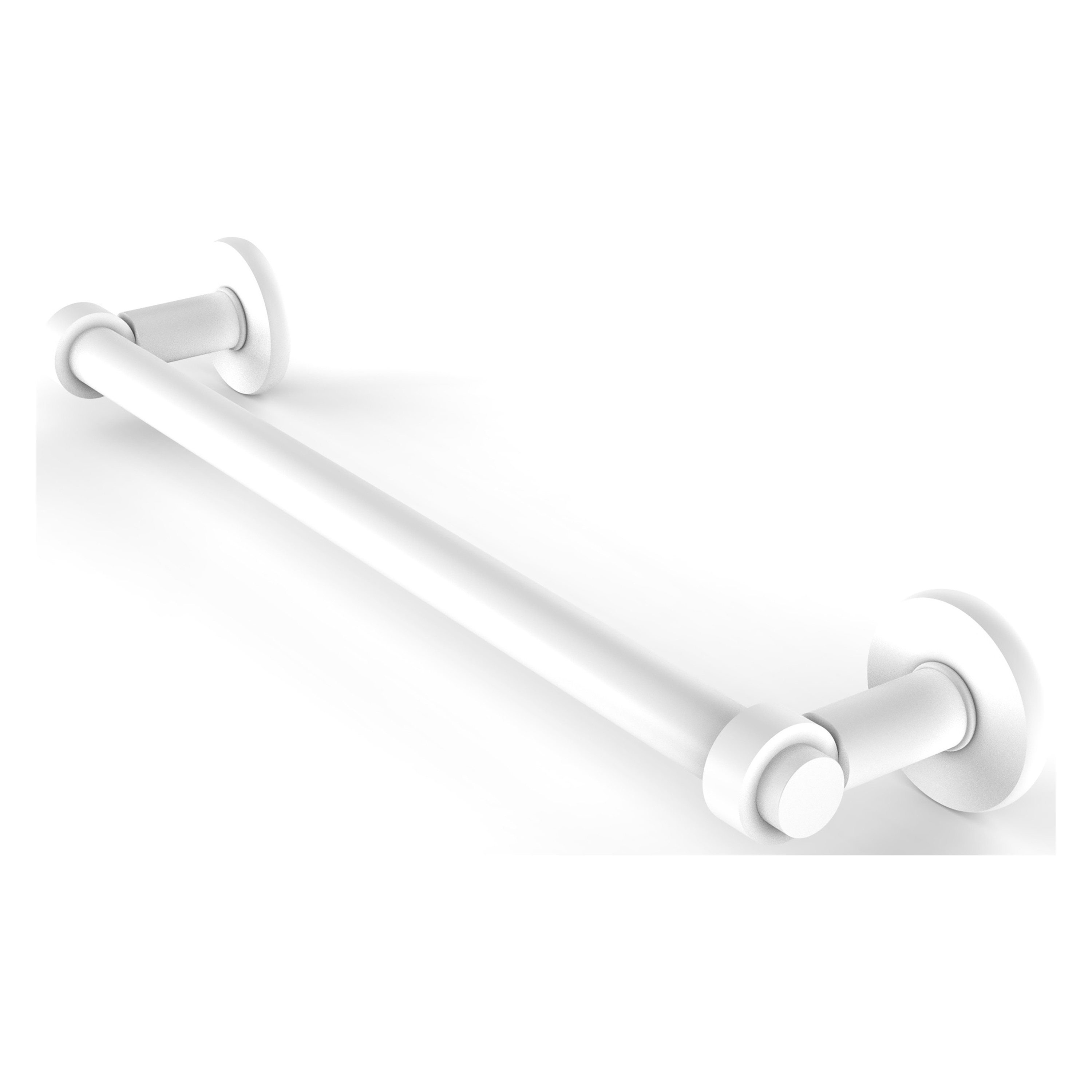 Allied Brass 2051/30-WHM Continental 30-in Matte White Wall mount Single Towel Bar
