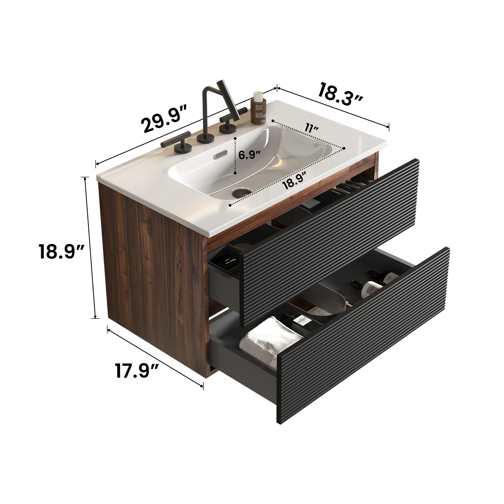 BEARSOLIM DJYC-W1865S00199 Bath-Vanity-Combo - View #3