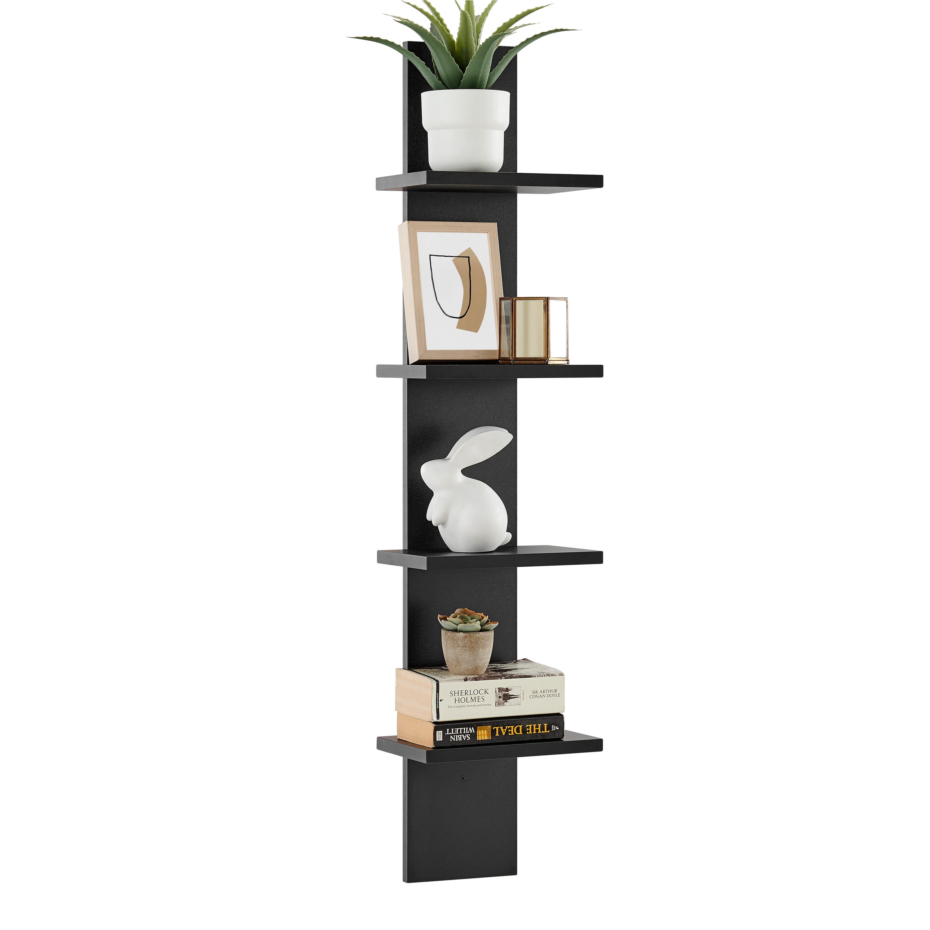 Danya B. QBA2248BK Wall-Mounted-Shelving - View #12