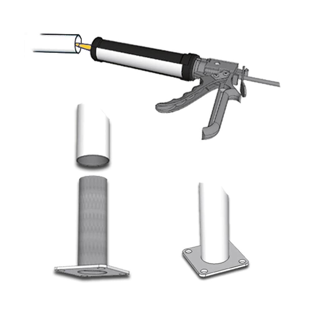 Pylex 1.5-in Zinc Plated Steel Post Insert For Metal Fence 6-Pack