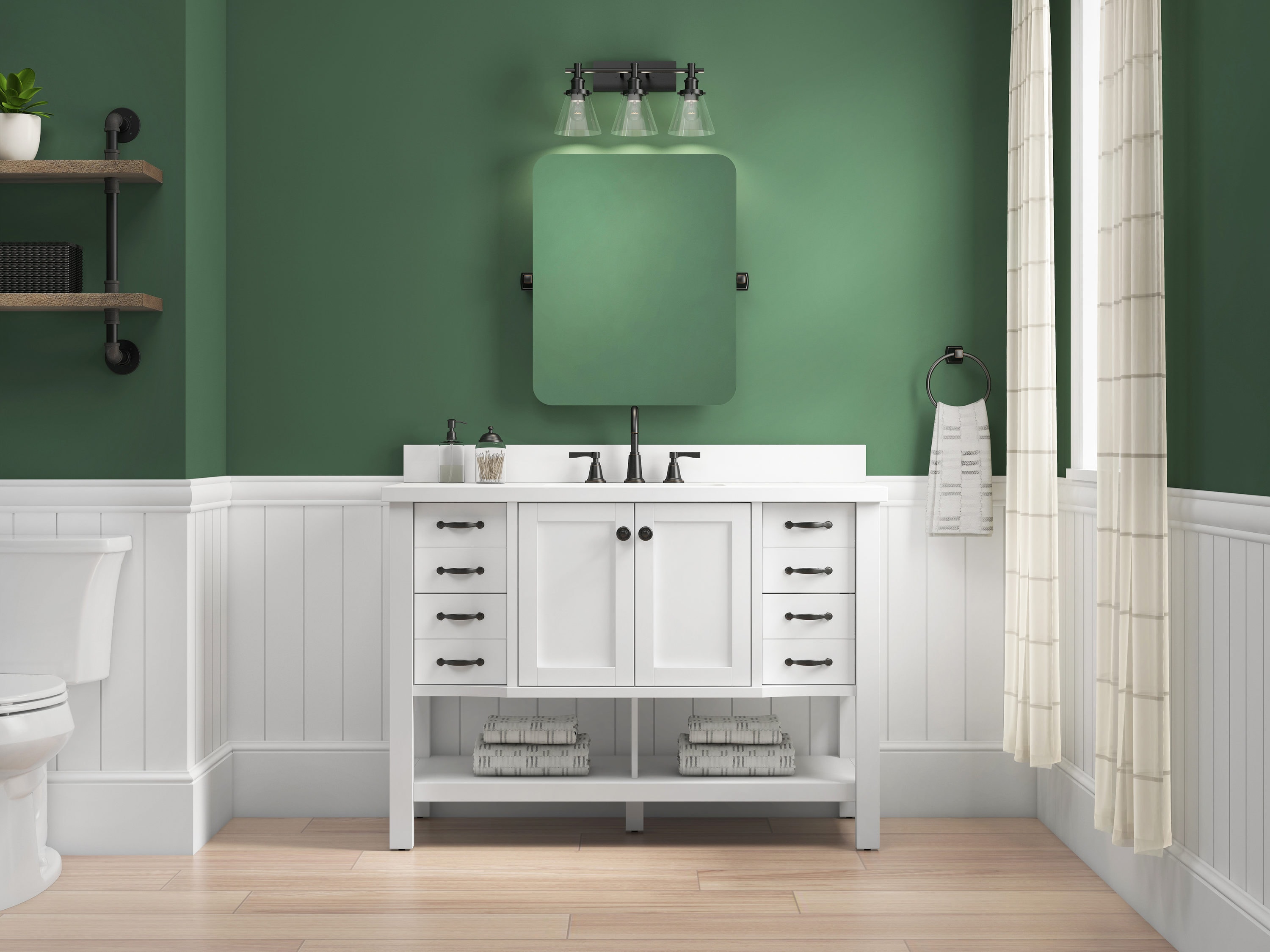 allen + roth WSL48RVSW Bath-Vanity-Combo - View #4