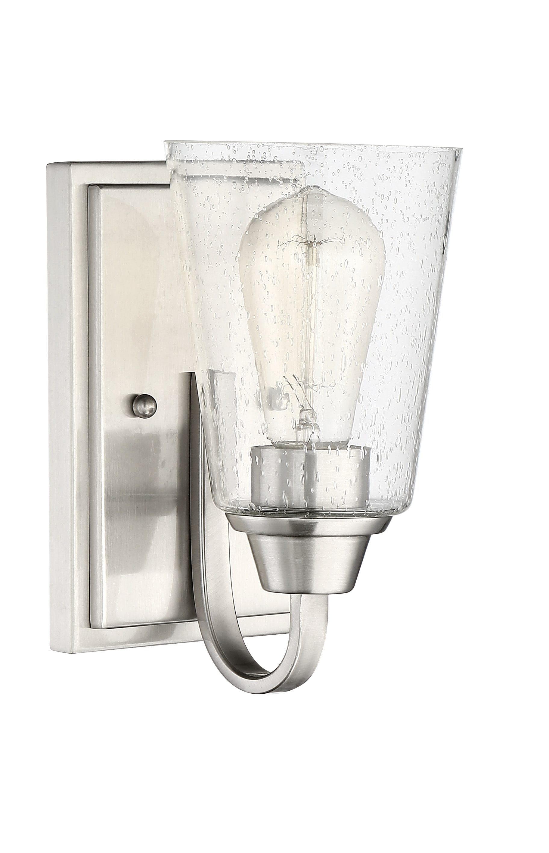 Craftmade 41901-BNK-CS Grace 5.13-in 1 -Light Brushed Nickel Transitional Vanity light