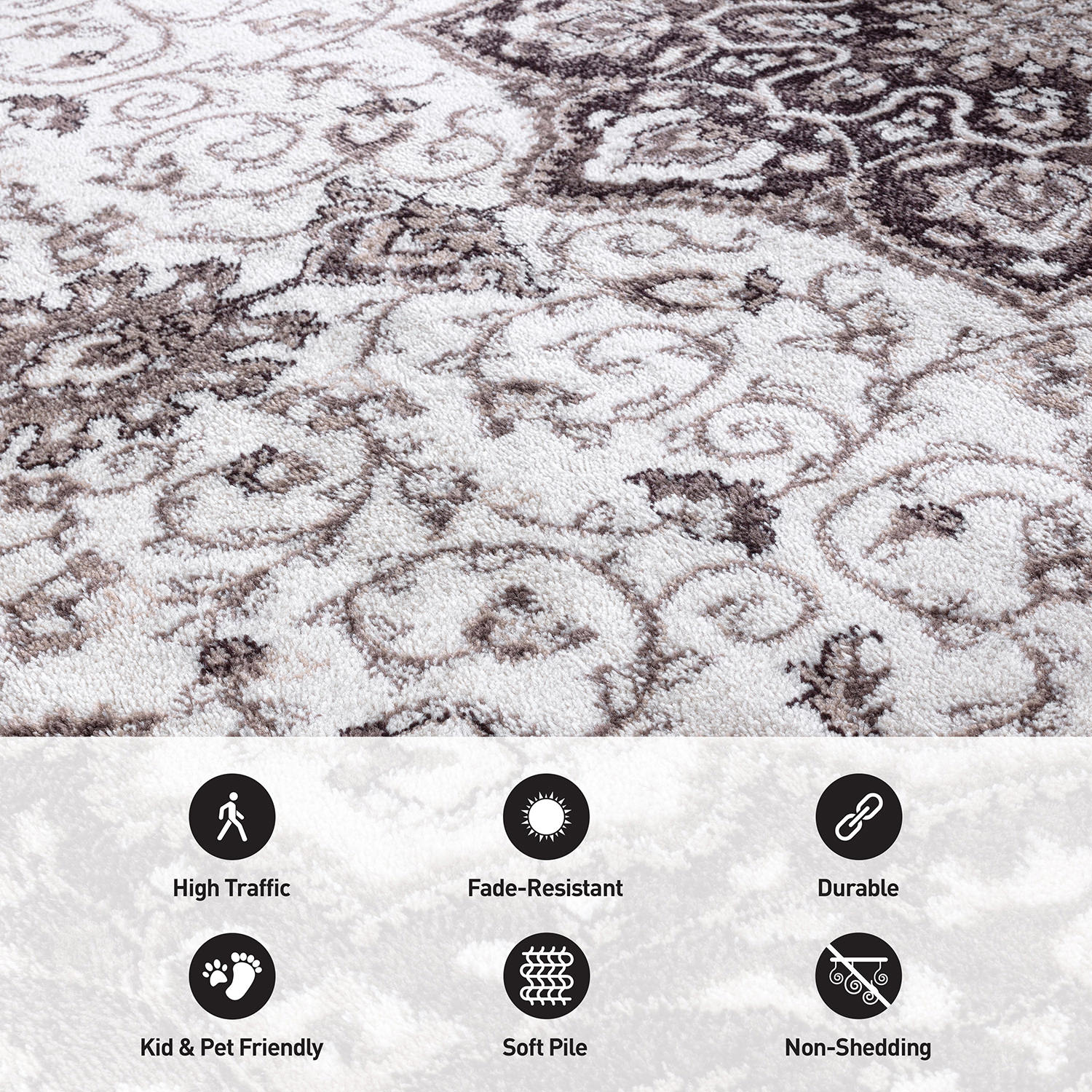 World Rug Gallery WR37BROWN2X7 rugs - View #3