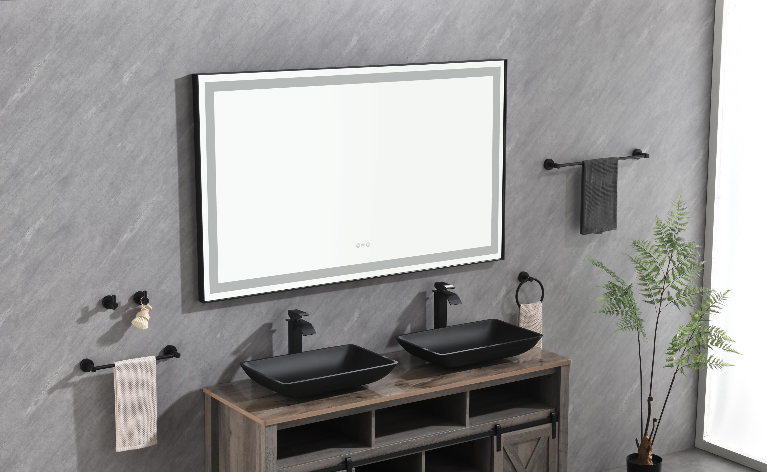 Vacolite KP-972-1HB Framed-Bath-Mirrors - View #8