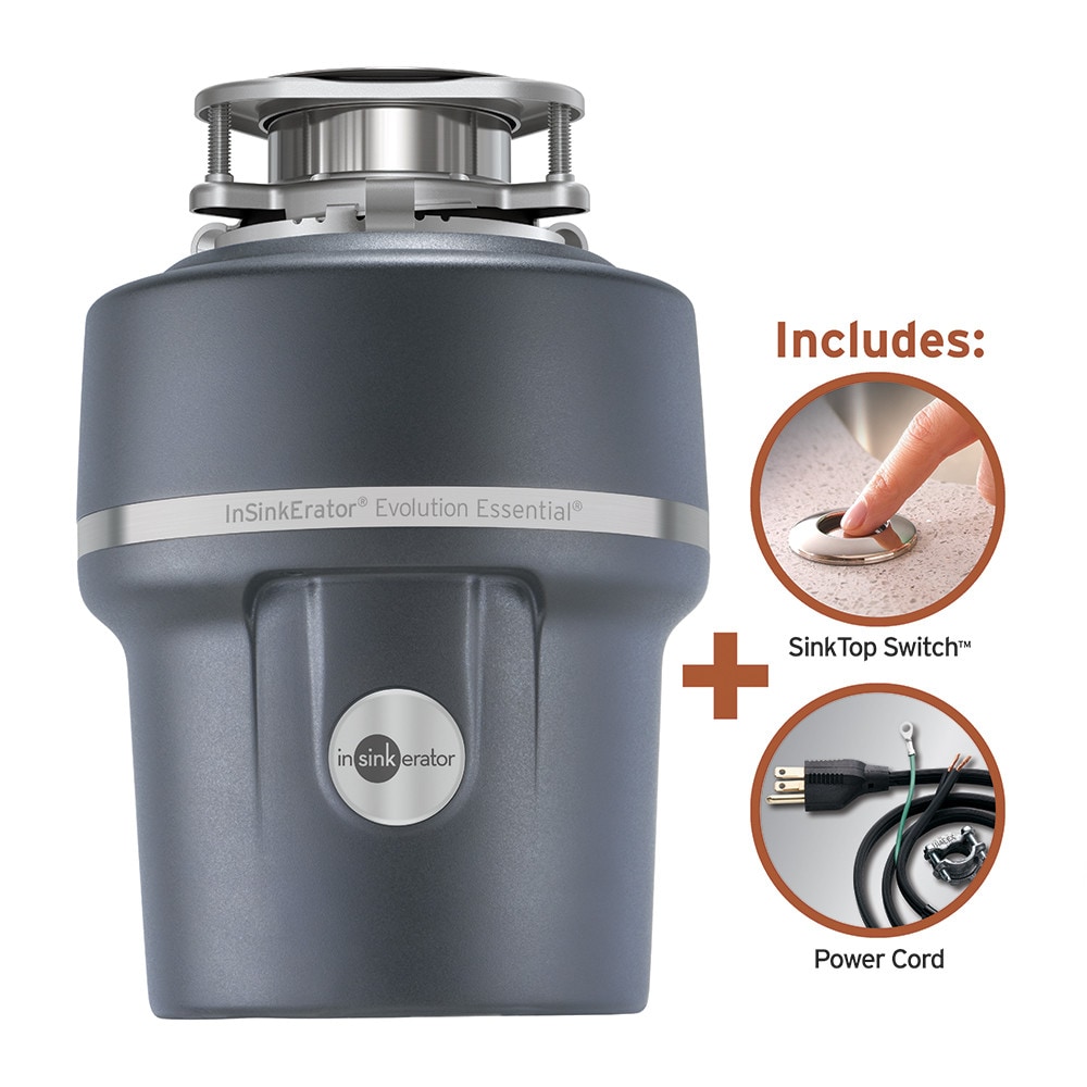 InSinkErator Evolution Essential XTR Corded 3/4-HP Continuous Feed Noise  Insulation Garbage Disposal in the Garbage Disposals department at
