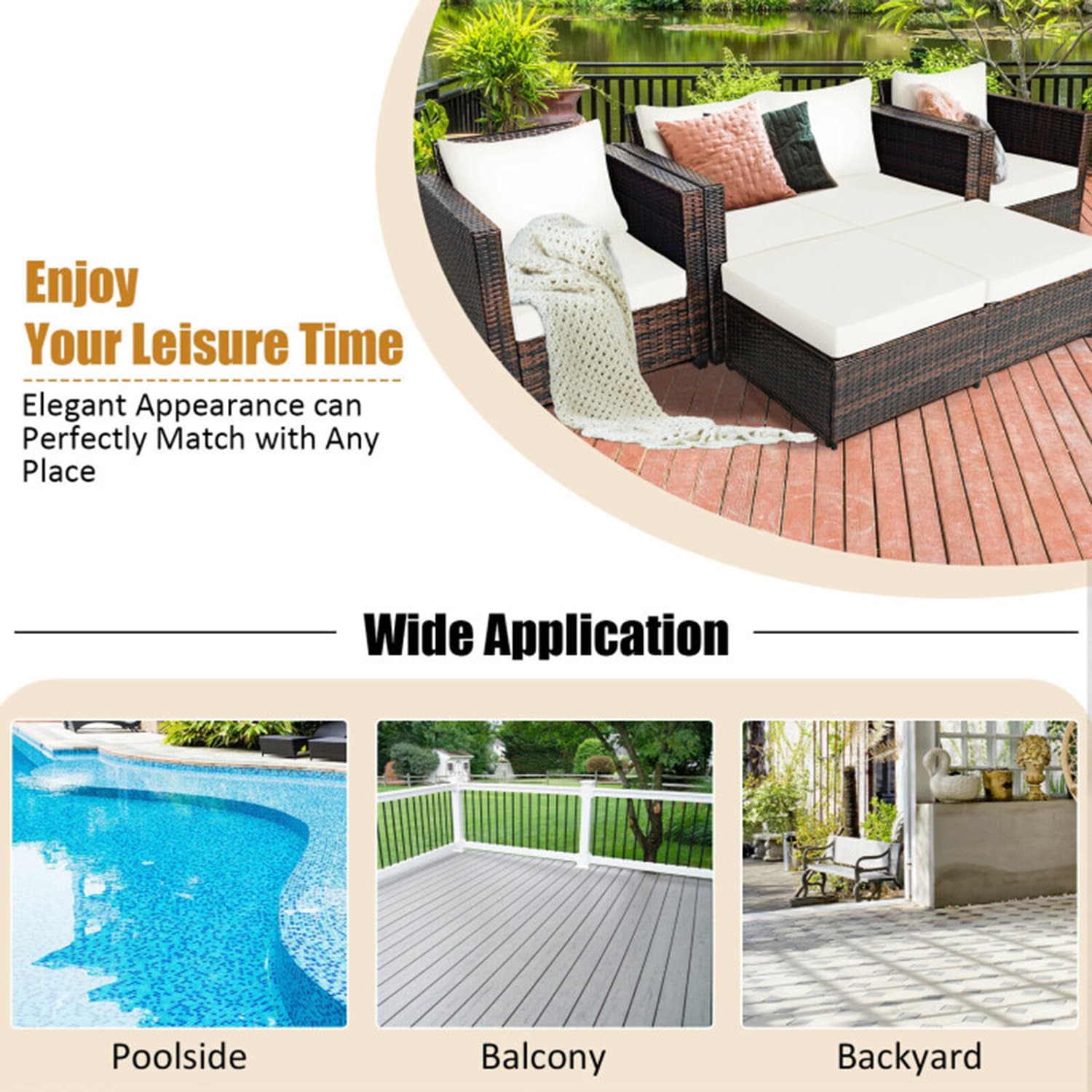 Mondawe MD-KT75019 Patio-Conversation-Sets - View #3