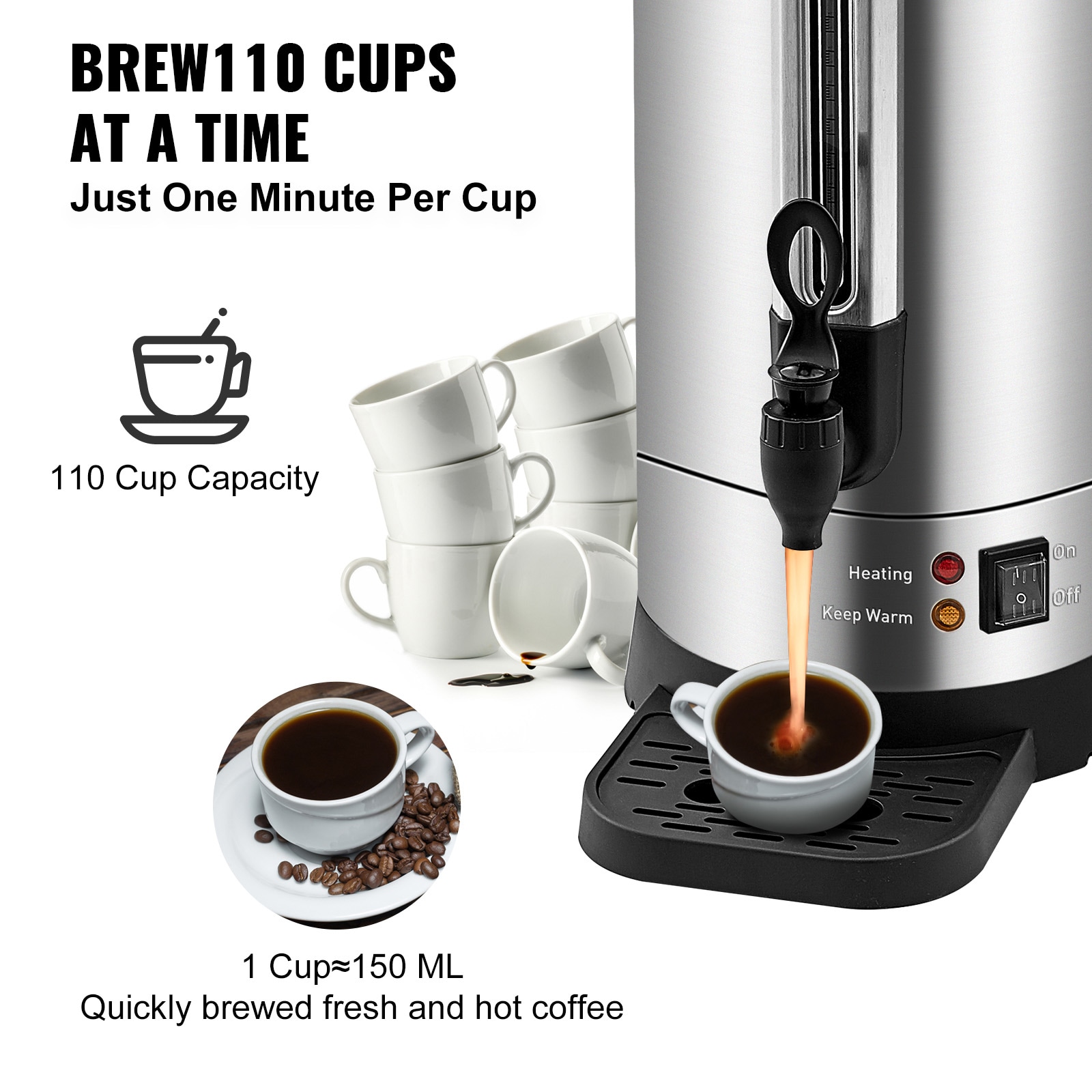 VEVOR SCBSYK110SUS01414V1 Coffee-Makers - View #3