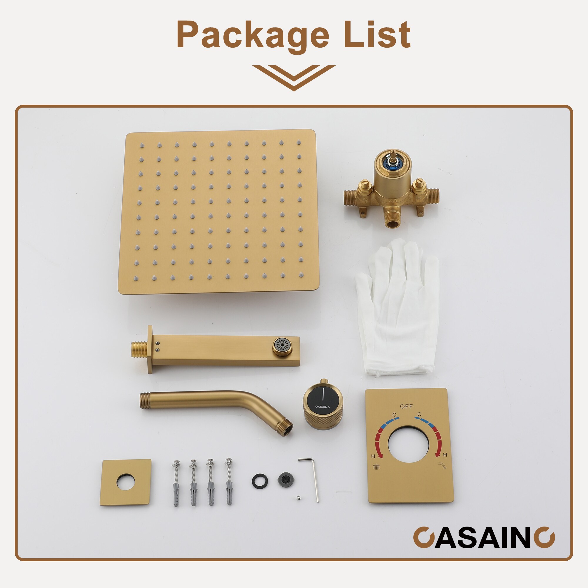 CASAINC RB0771-WE Showerhead-Bar-Panels - View #9