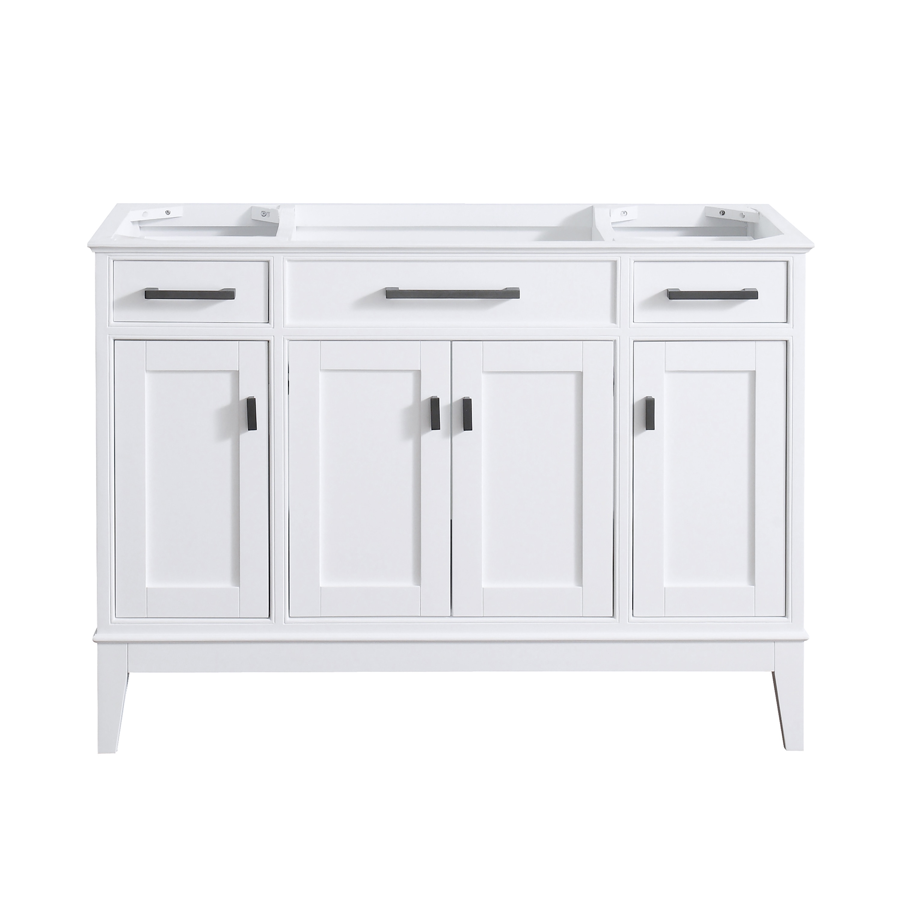 Avanity MADISON-V48-WT Madison 48-in White Bathroom Vanity Base Cabinet without Top