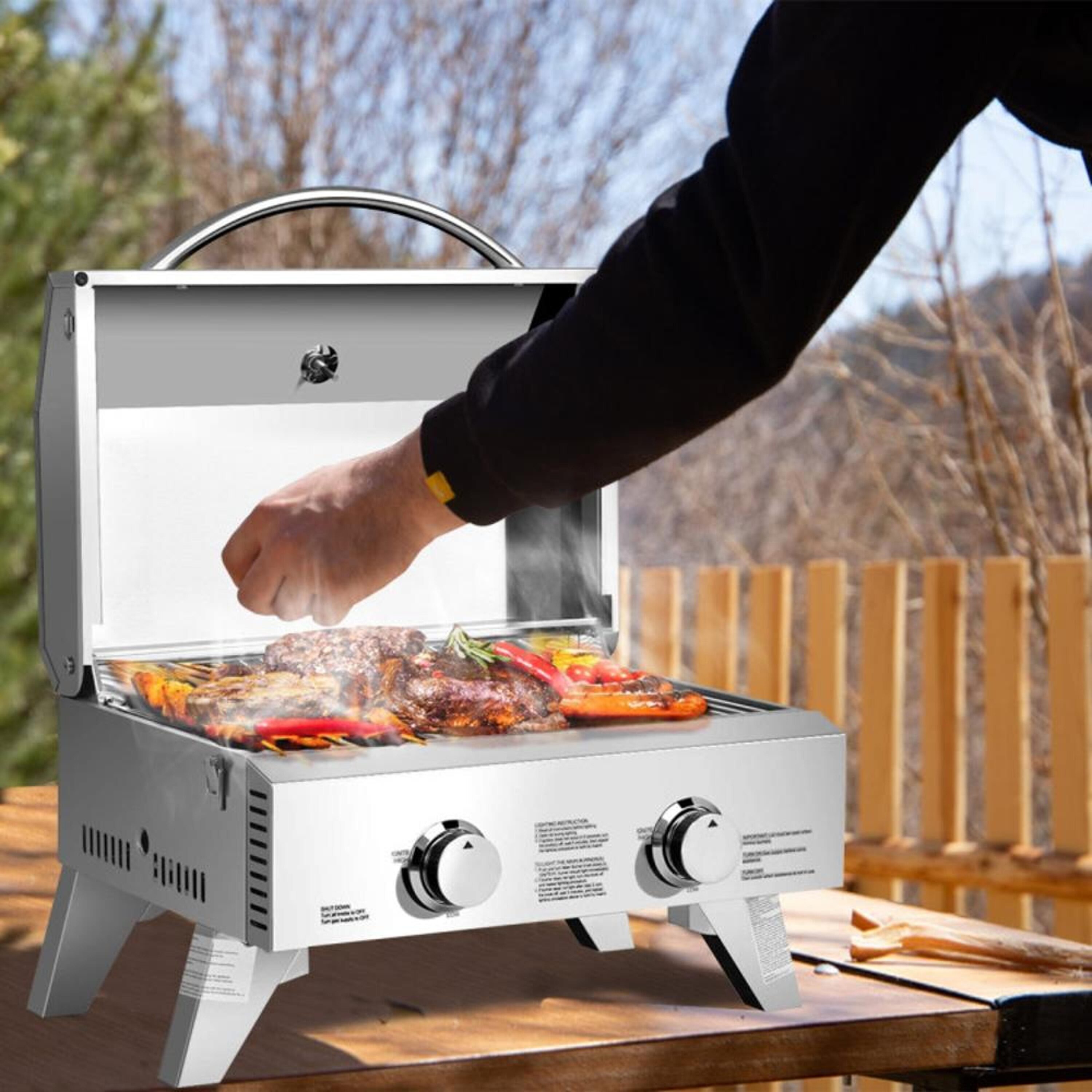 BABOOM BOM-OP3243-CO Gas Grill Black Liquid Propane Gas Grill