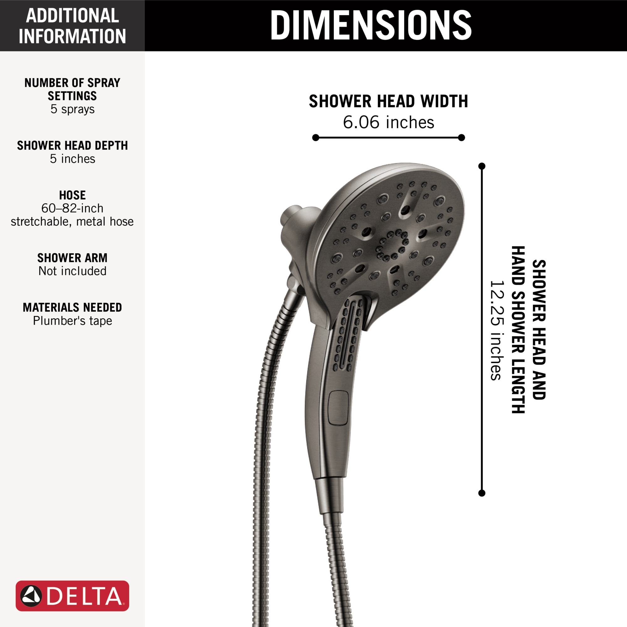 Delta 58620-KS-PR25-PK Fixed-Showerhead - View #18