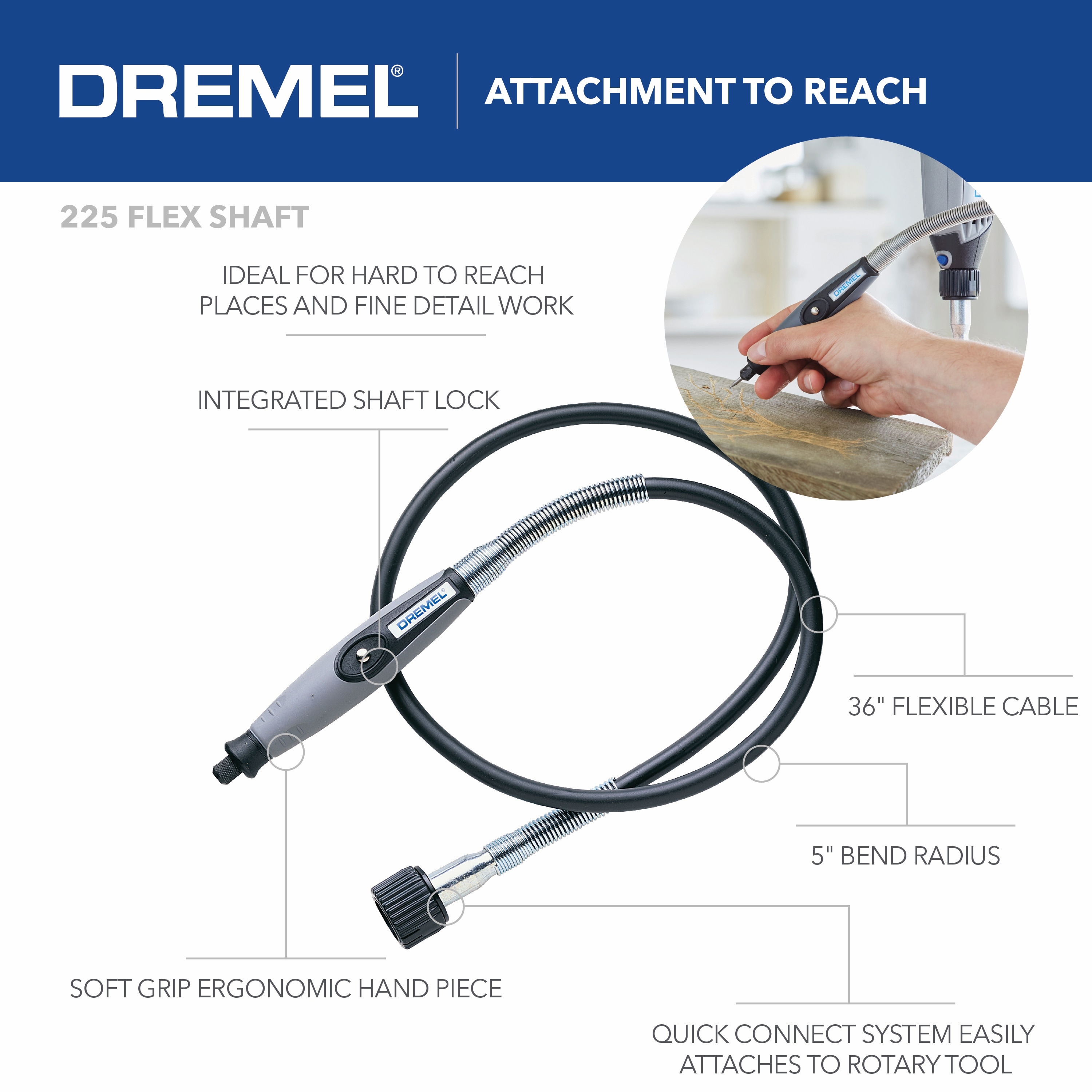 Dremel 4300-DR-RC 120V 1.8 Amp Variable Speed Corded Rotary Tool Kit  W/Mounted Light (Reconditioned)